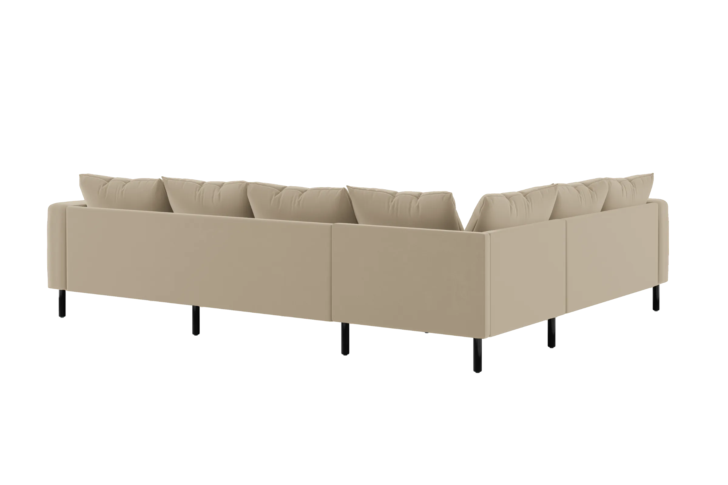 The Essential Corner Sectional (6 Seat) in Recycled Velvet