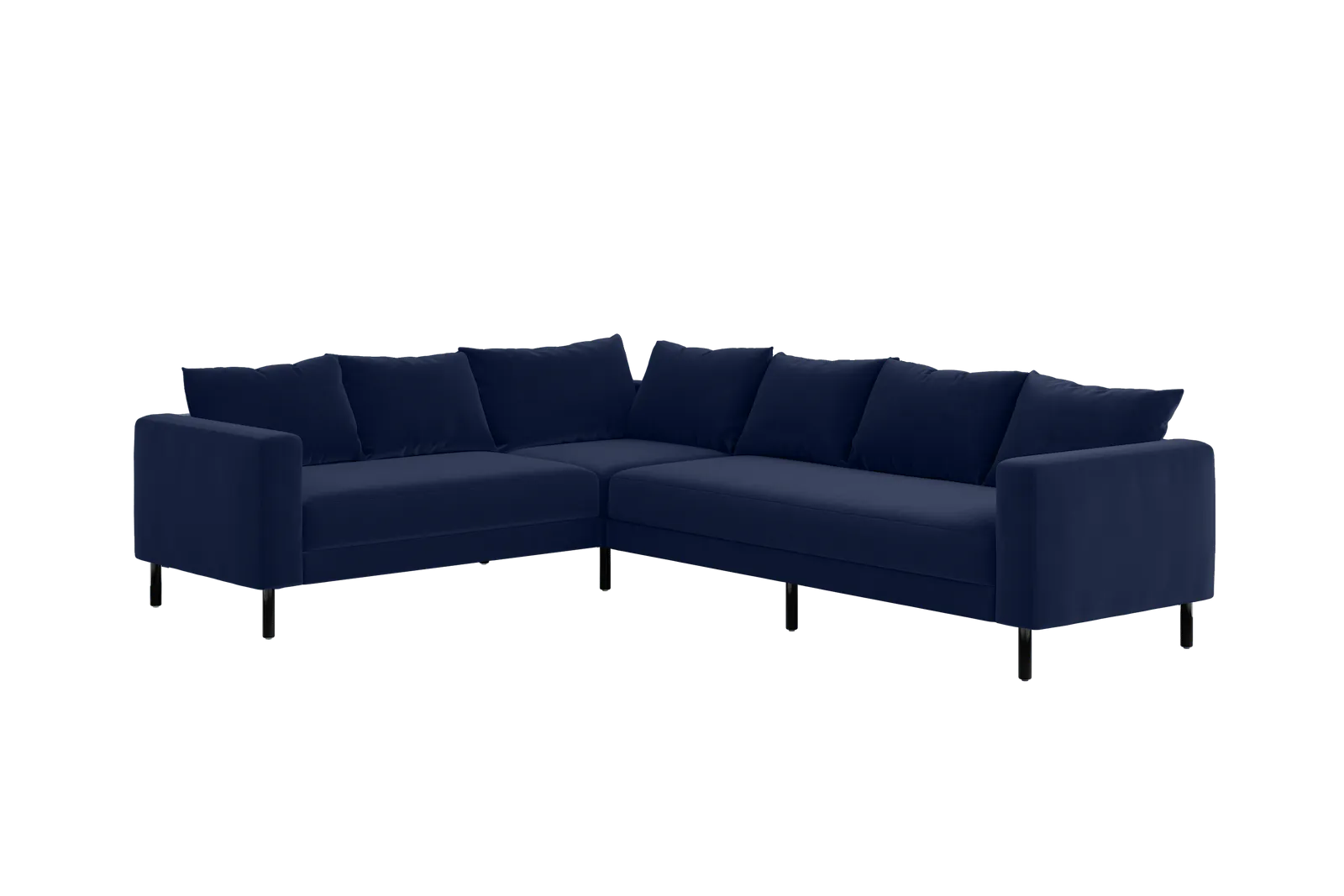 The Essential Corner Sectional (6 Seat) in Recycled Velvet