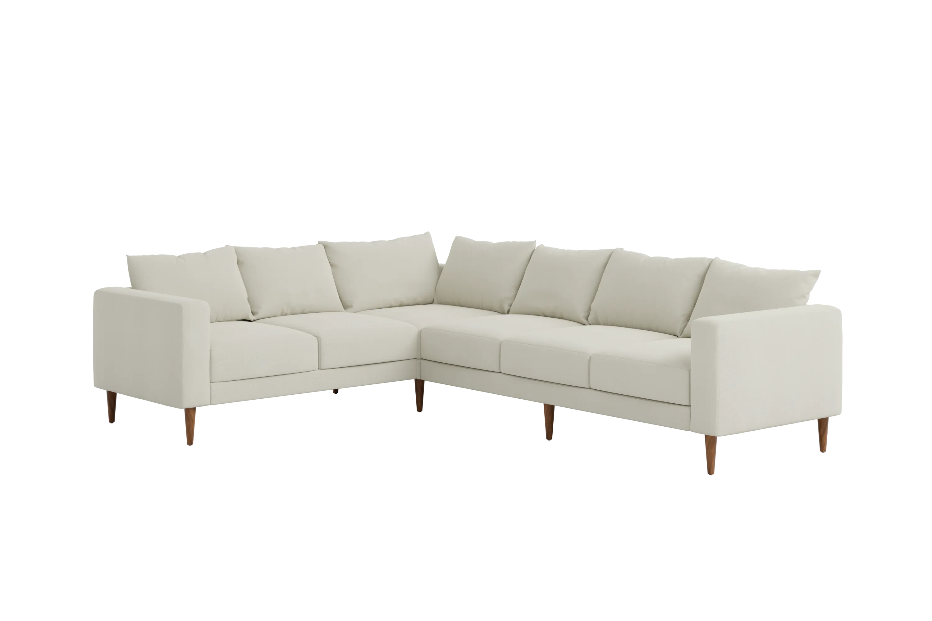 The Essential Corner Sectional (6 Seat) in Recycled Velvet
