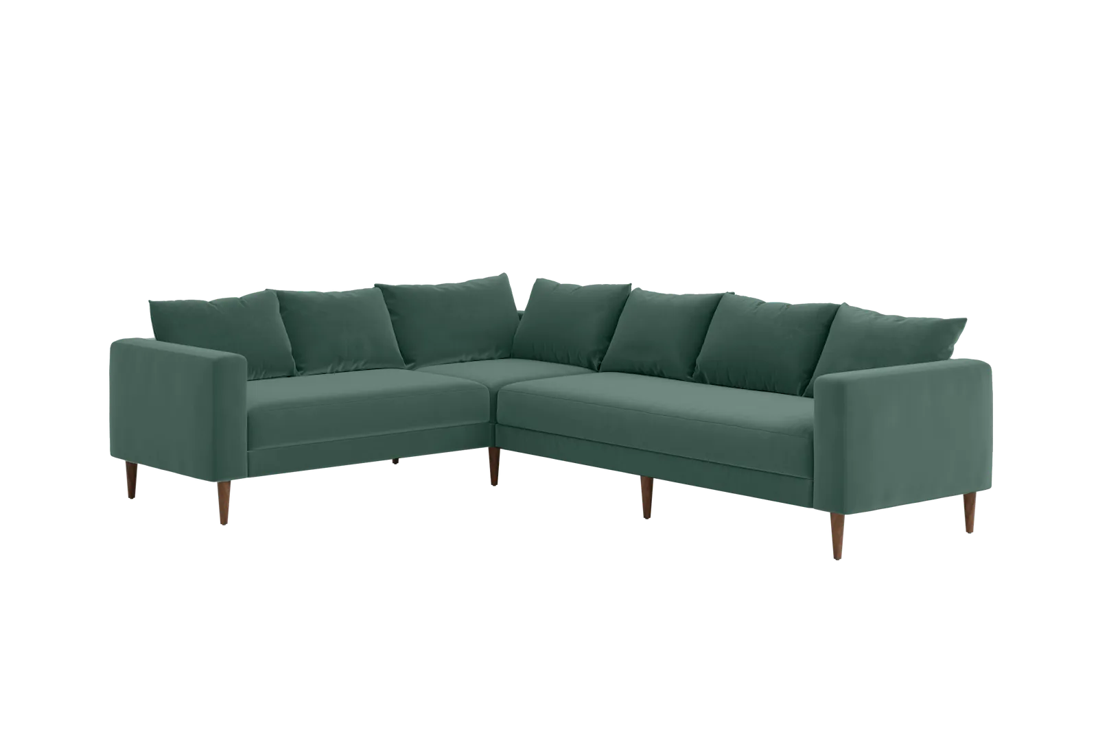 The Essential Corner Sectional (6 Seat) in Recycled Velvet
