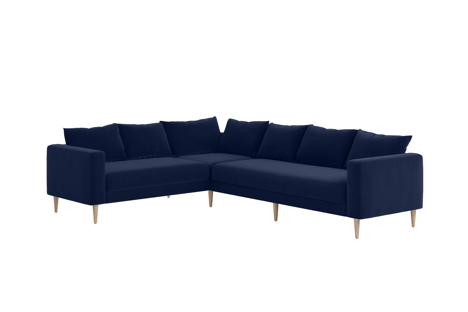 The Essential Corner Sectional (6 Seat) in Recycled Velvet