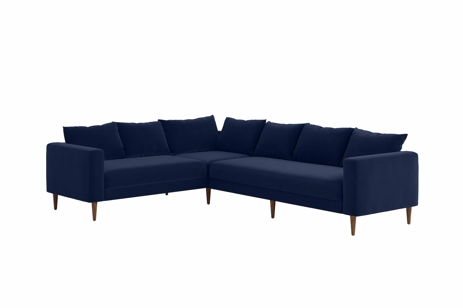 The Essential Corner Sectional (6 Seat) in Recycled Velvet