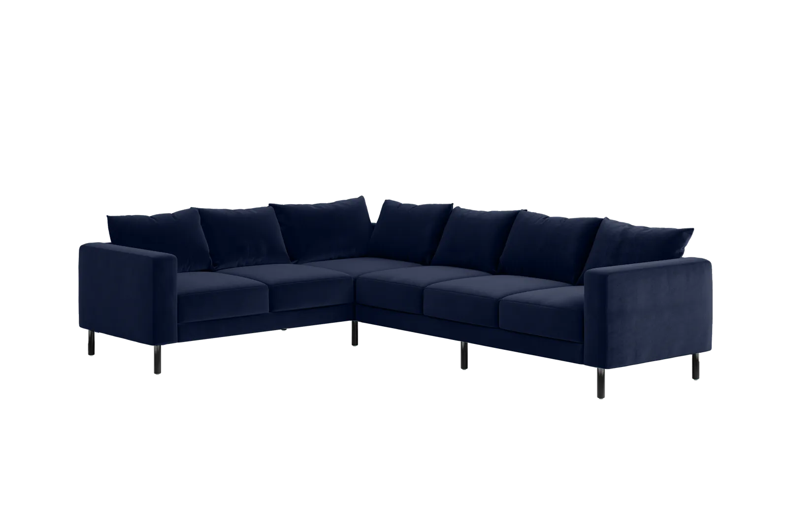 The Essential Corner Sectional (6 Seat) in Recycled Velvet