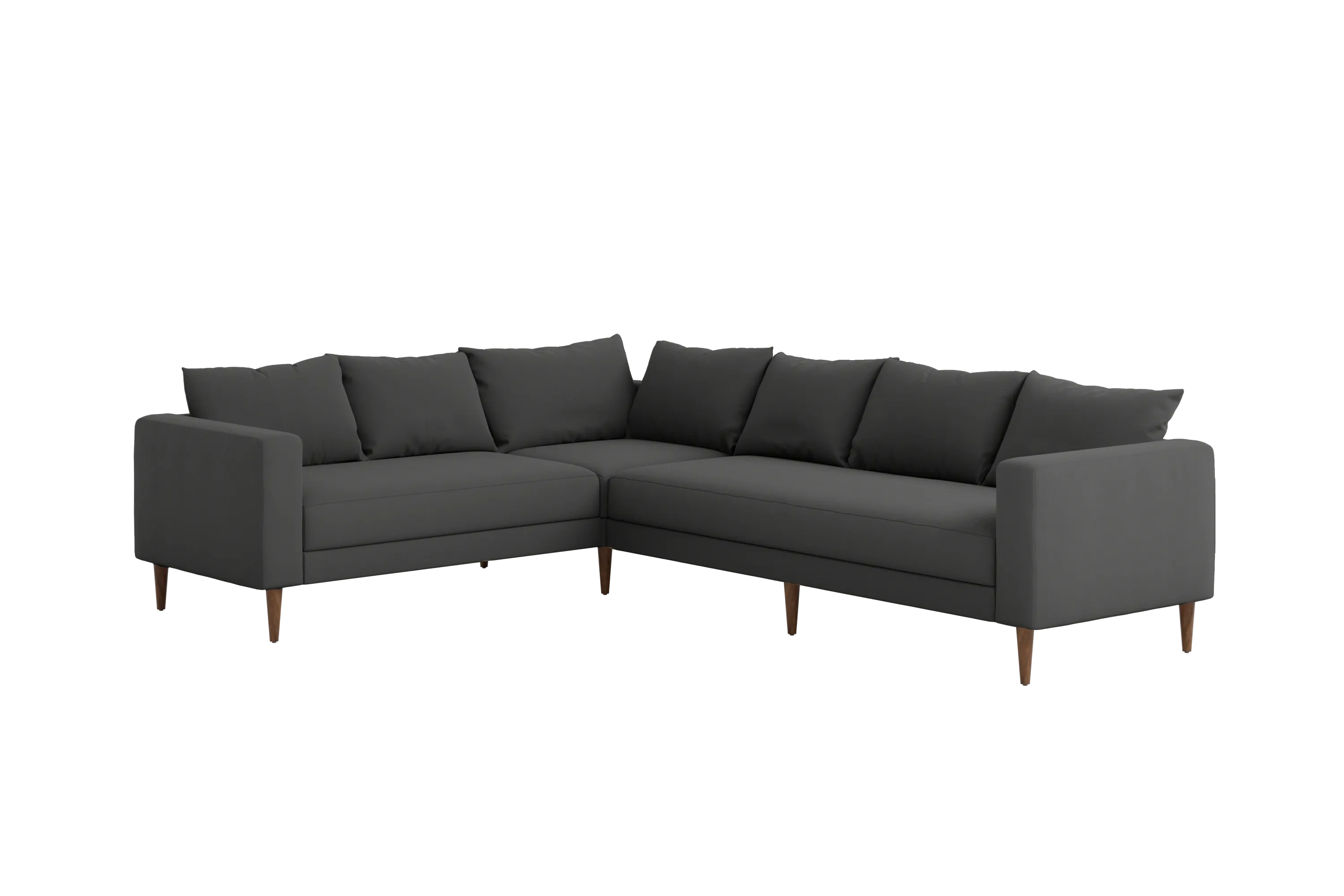 The Essential Corner Sectional (6 Seat) in Recycled Velvet