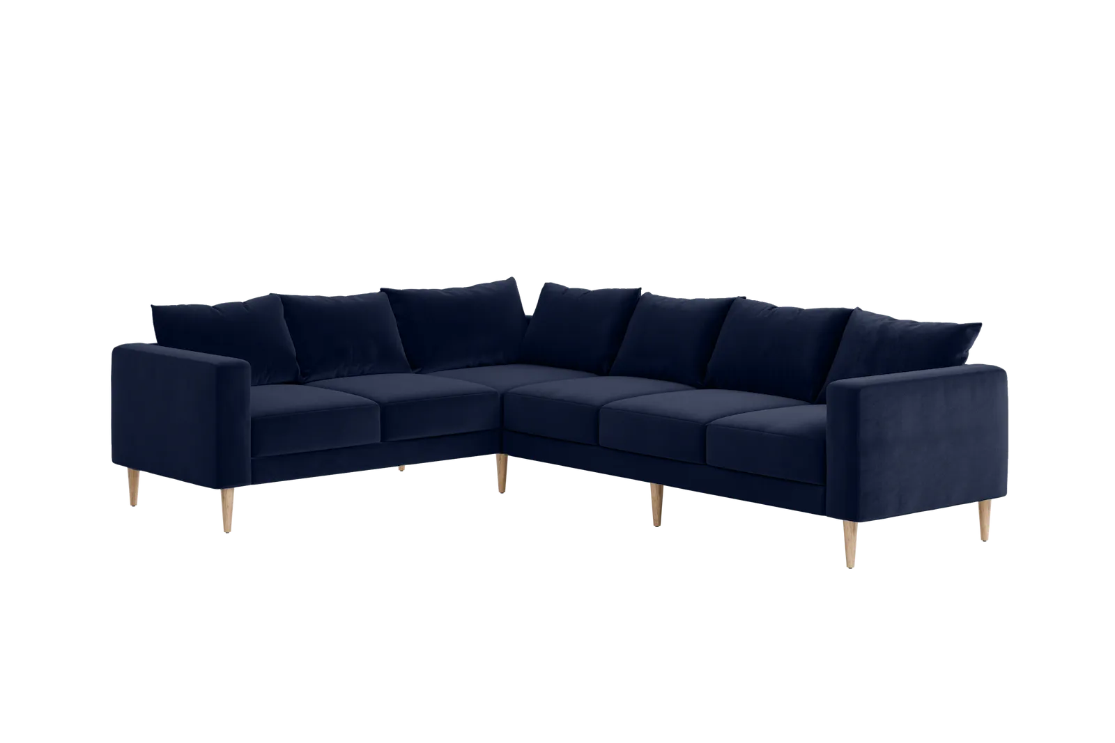 The Essential Corner Sectional (6 Seat) in Recycled Velvet