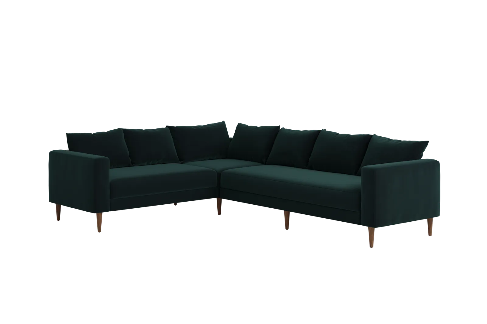 The Essential Corner Sectional (6 Seat) in Recycled Velvet