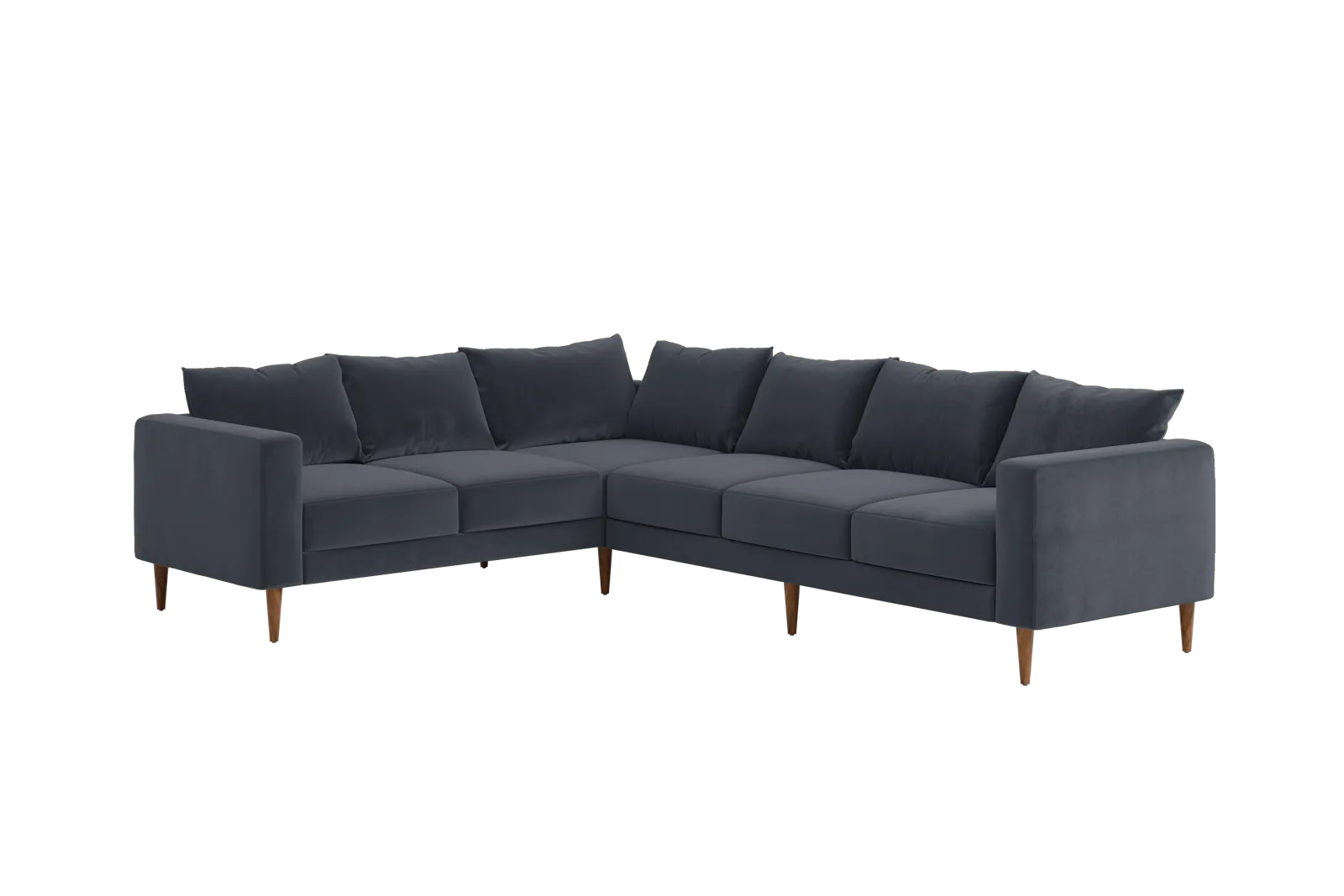 The Essential Corner Sectional (6 Seat) in Recycled Velvet