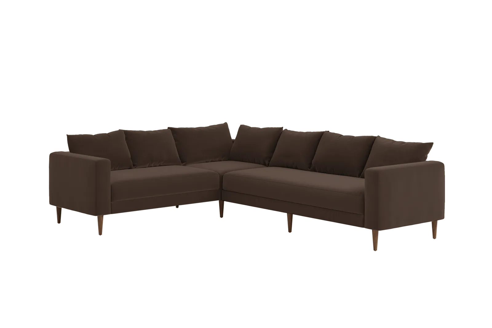 The Essential Corner Sectional (6 Seat) in Recycled Velvet