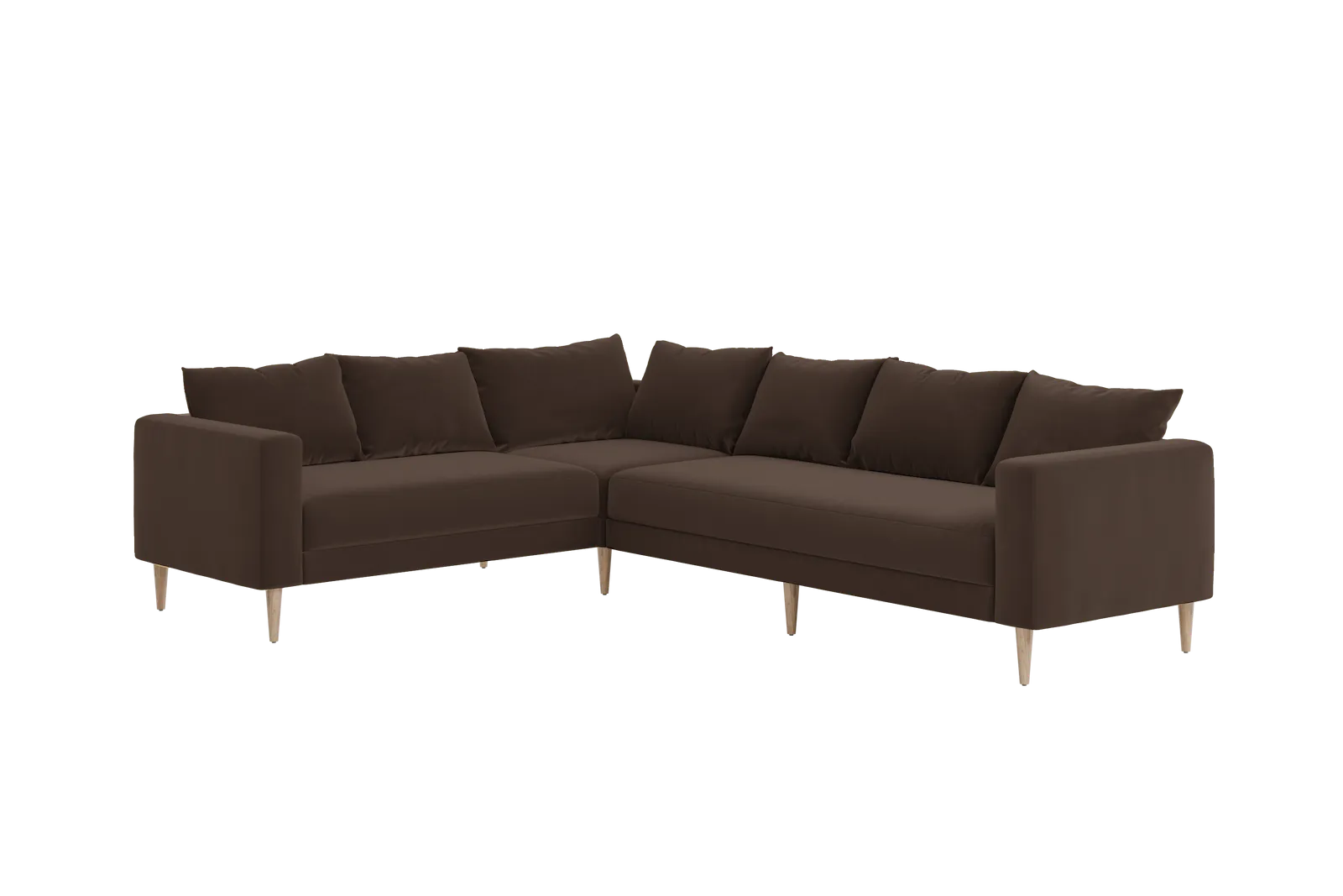 The Essential Corner Sectional (6 Seat) in Recycled Velvet