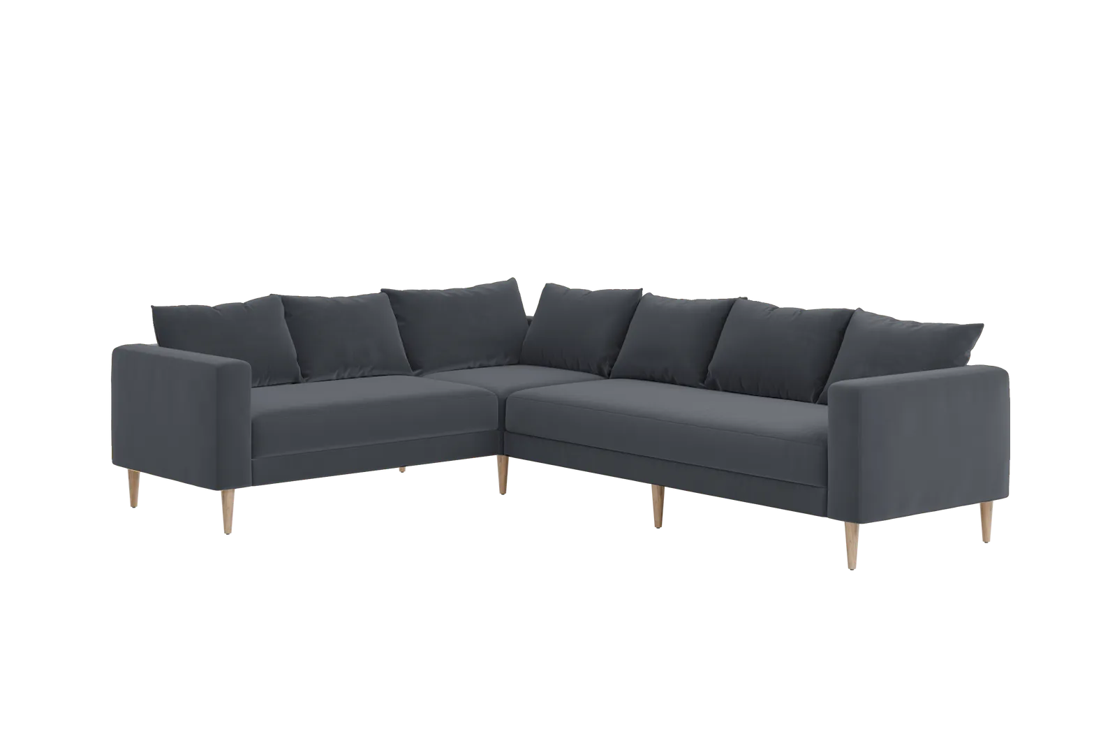 The Essential Corner Sectional (6 Seat) in Recycled Velvet