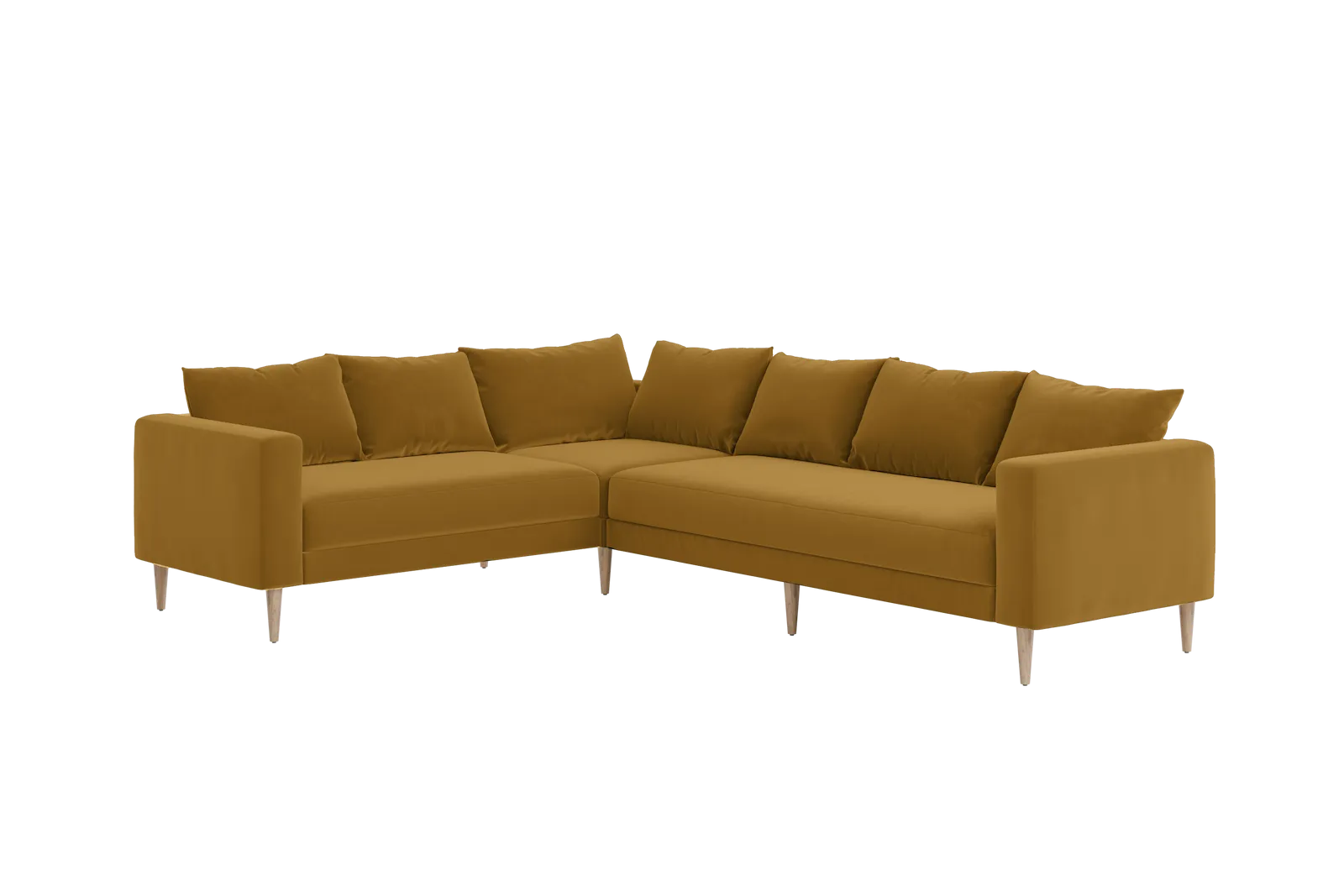 The Essential Corner Sectional (6 Seat) in Recycled Velvet