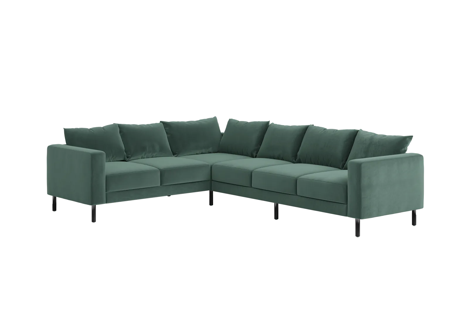 The Essential Corner Sectional (6 Seat) in Recycled Velvet