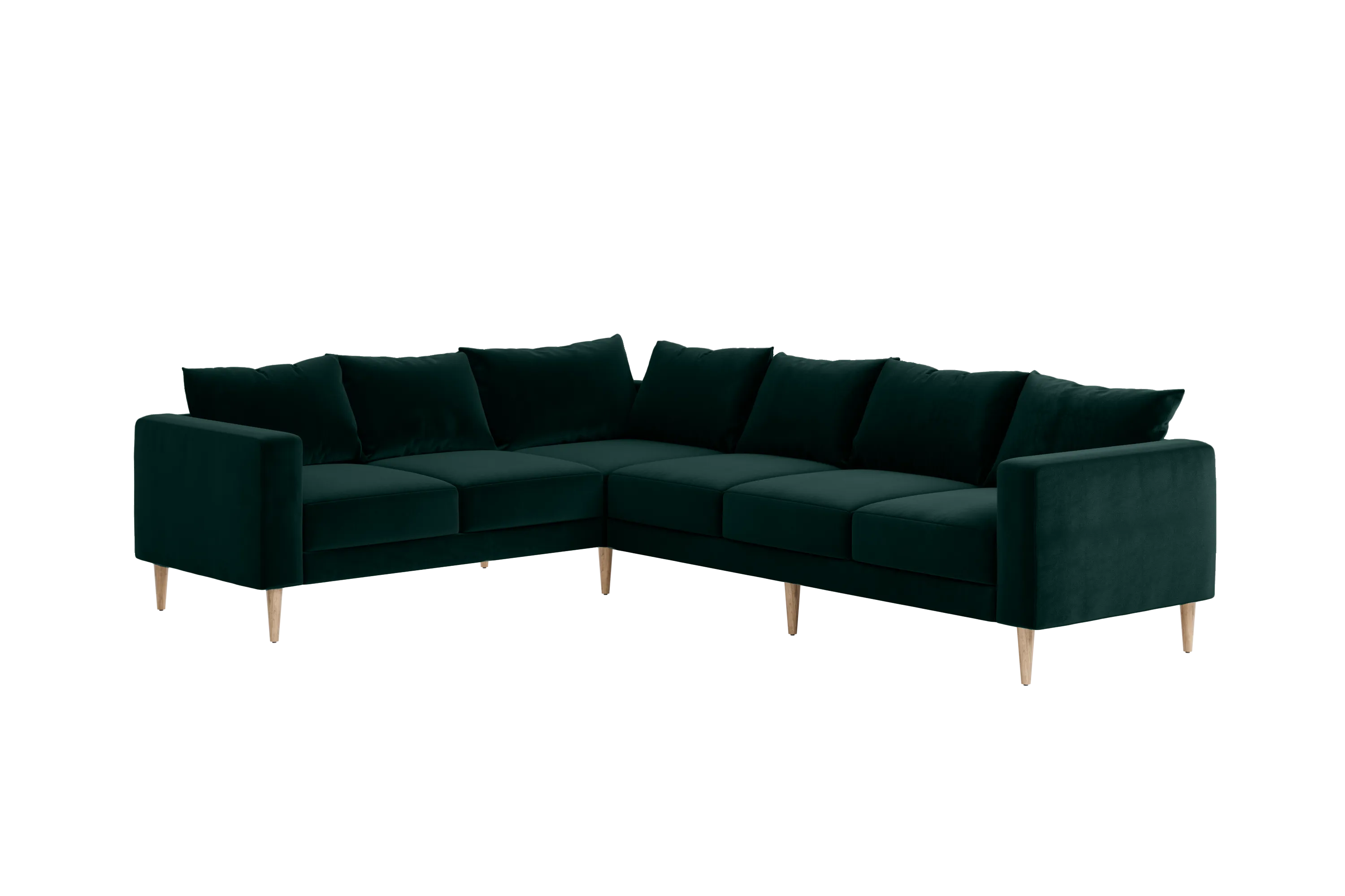 The Essential Corner Sectional (6 Seat) in Recycled Velvet