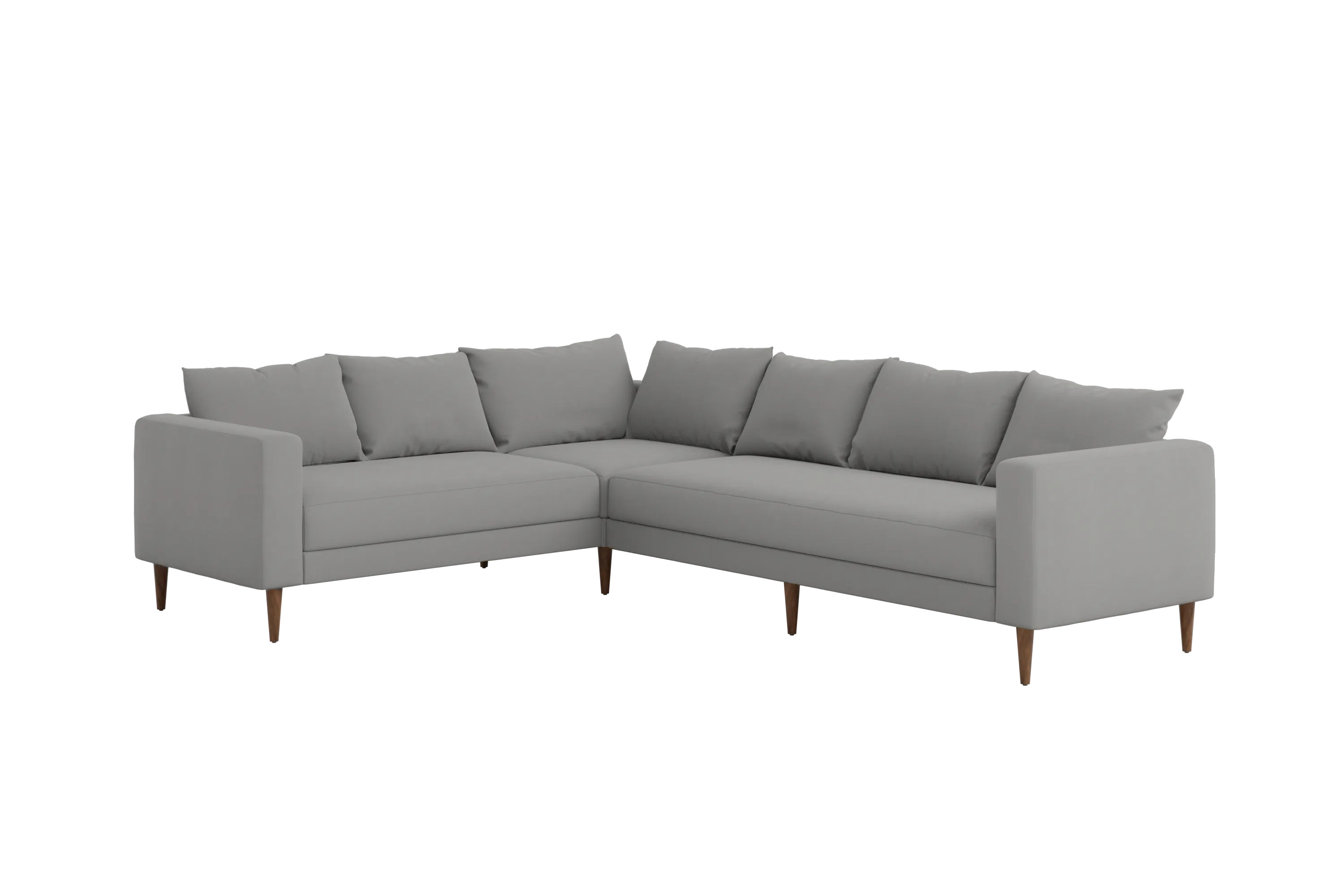 The Essential Corner Sectional (6 Seat) in Recycled Velvet