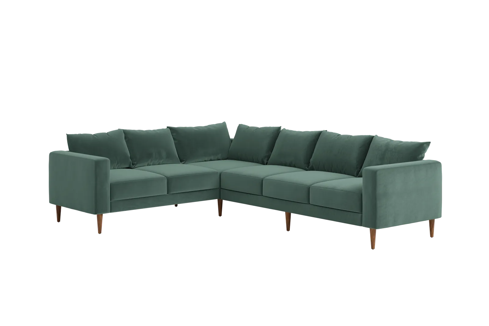 The Essential Corner Sectional (6 Seat) in Recycled Velvet
