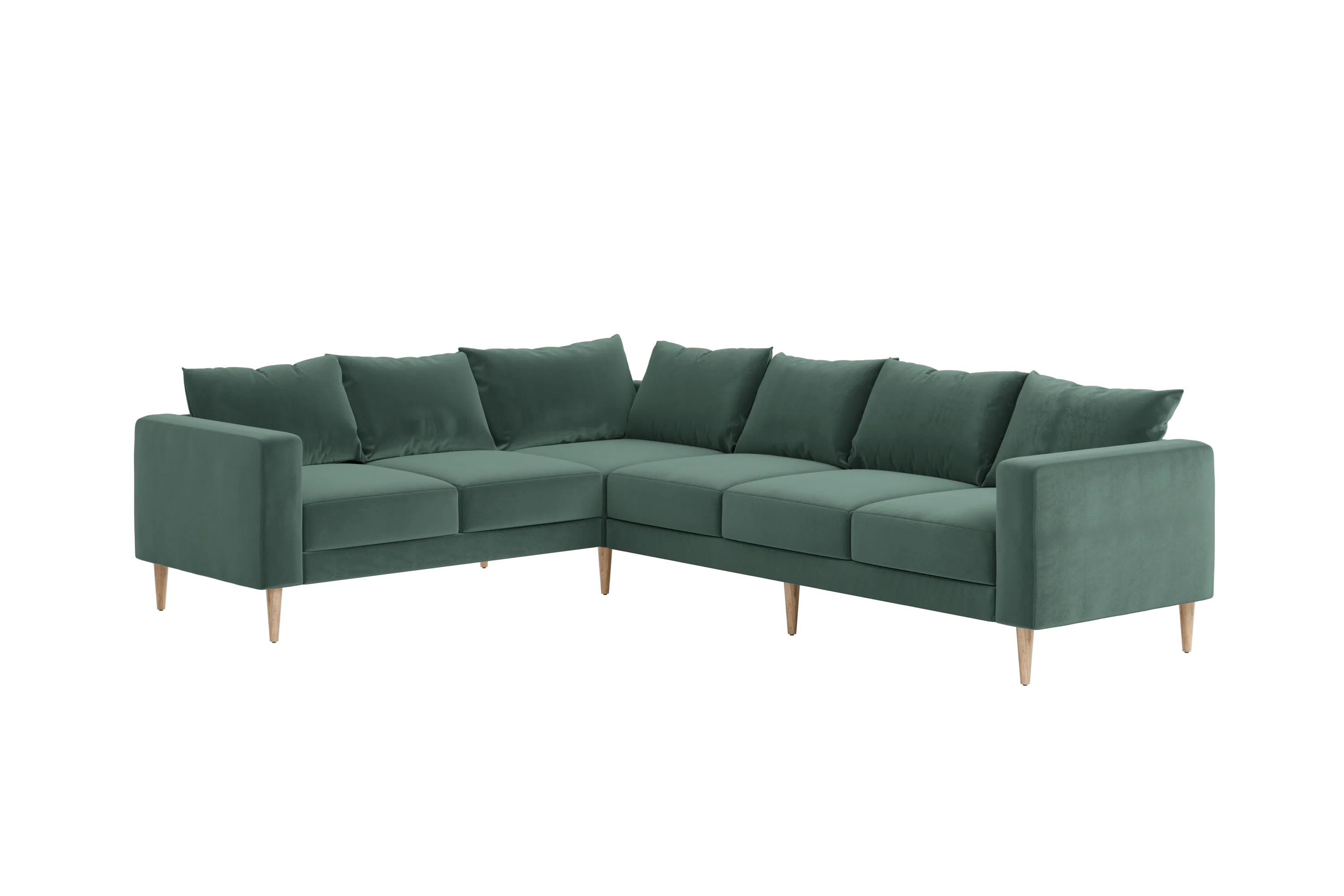 The Essential Corner Sectional (6 Seat) in Recycled Velvet
