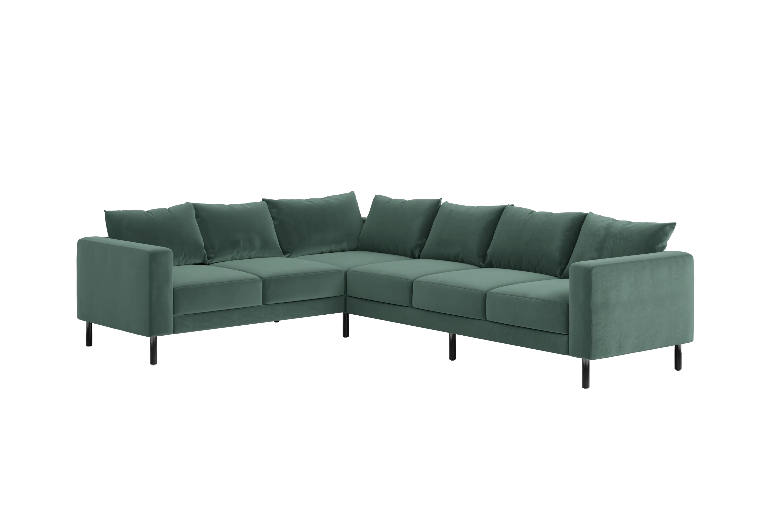 The Essential Corner Sectional (6 Seat) in Recycled Velvet