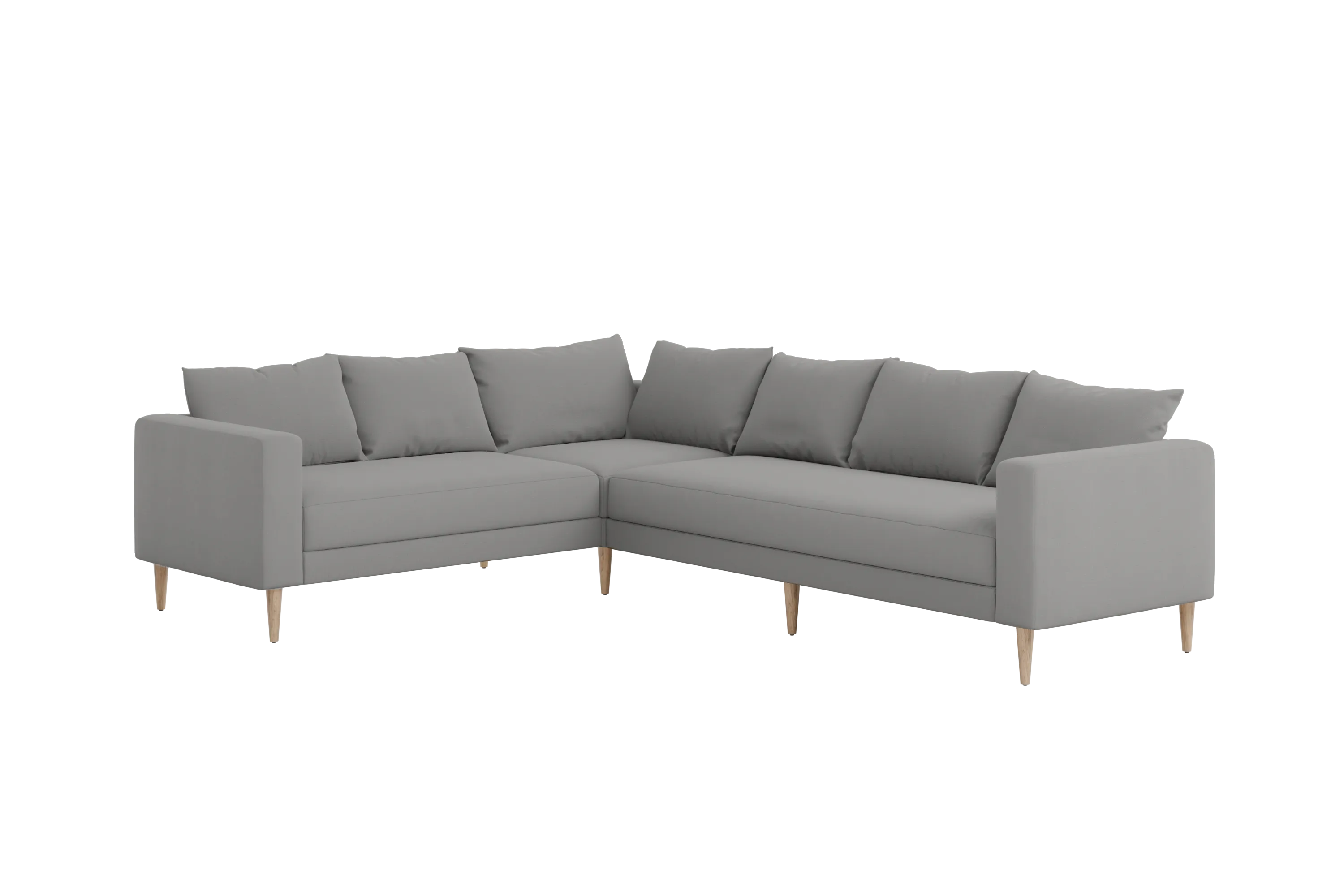The Essential Corner Sectional (6 Seat) in Recycled Velvet