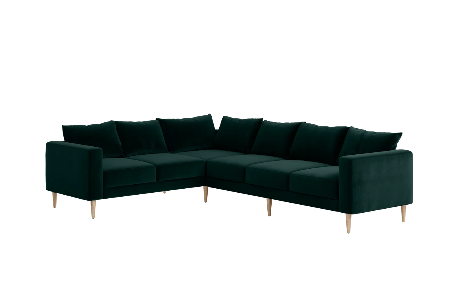 The Essential Corner Sectional (6 Seat) in Recycled Velvet