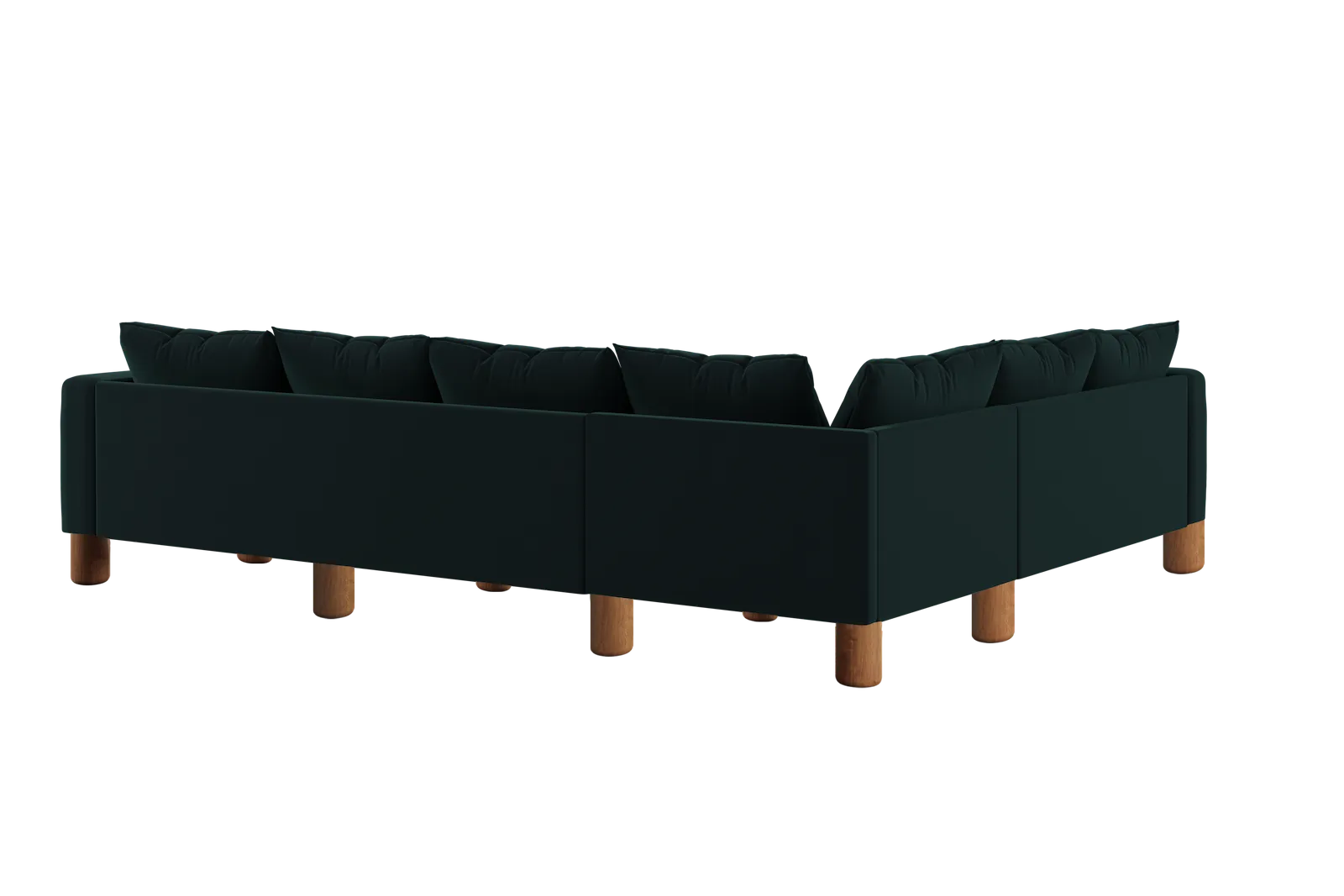 The Essential Corner Sectional (6 Seat) in Recycled Velvet