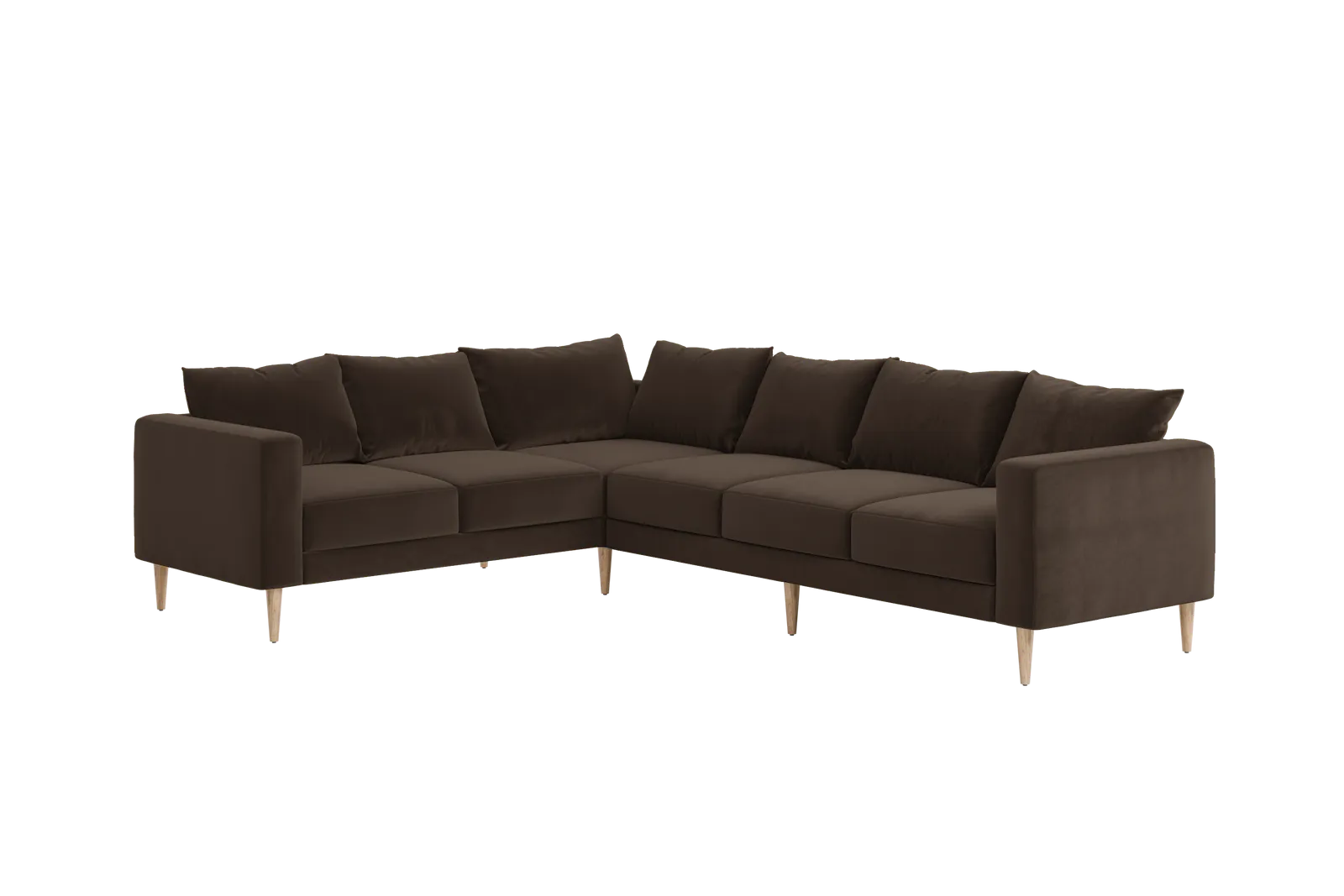 The Essential Corner Sectional (6 Seat) in Recycled Velvet