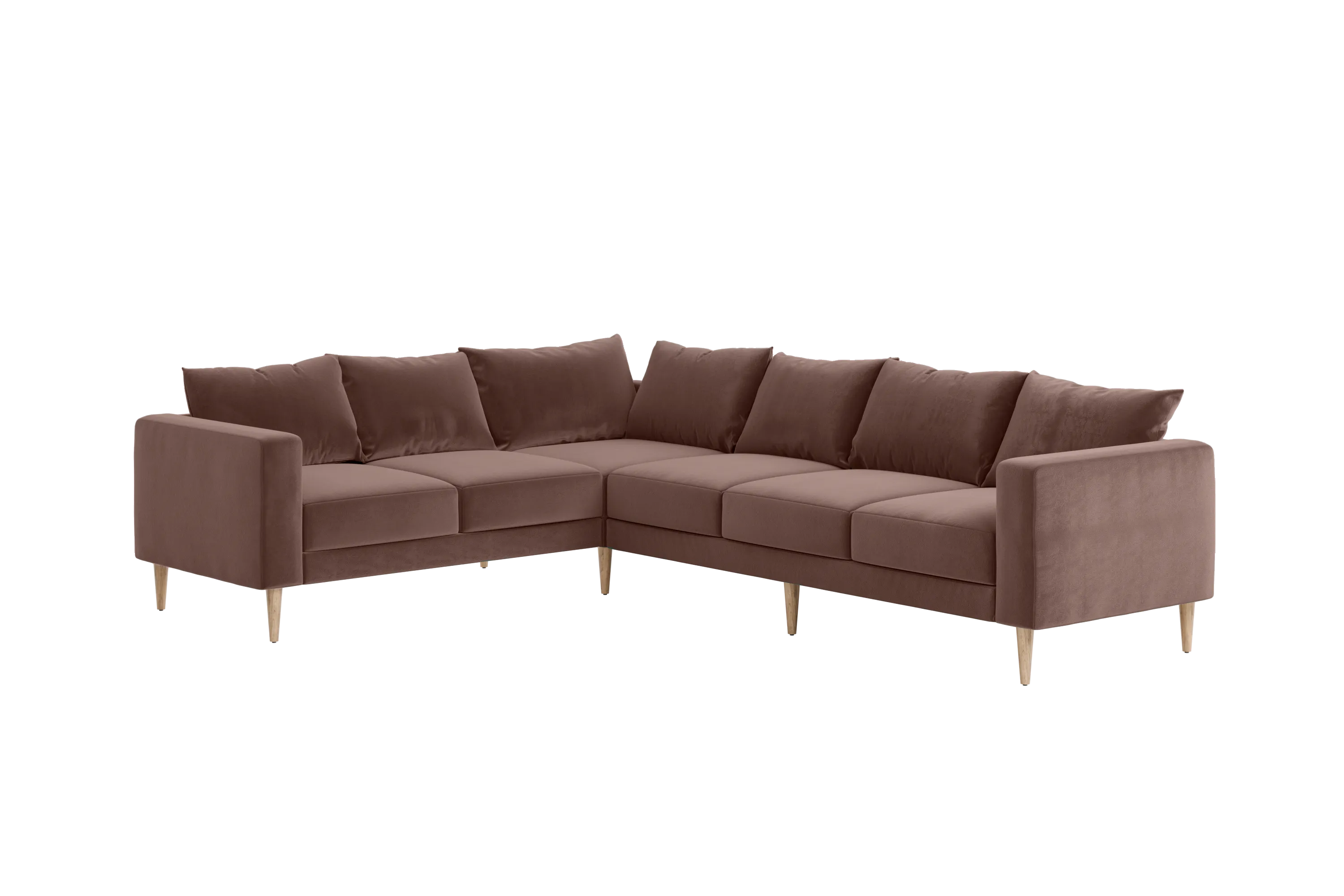 The Essential Corner Sectional (6 Seat) in Recycled Velvet