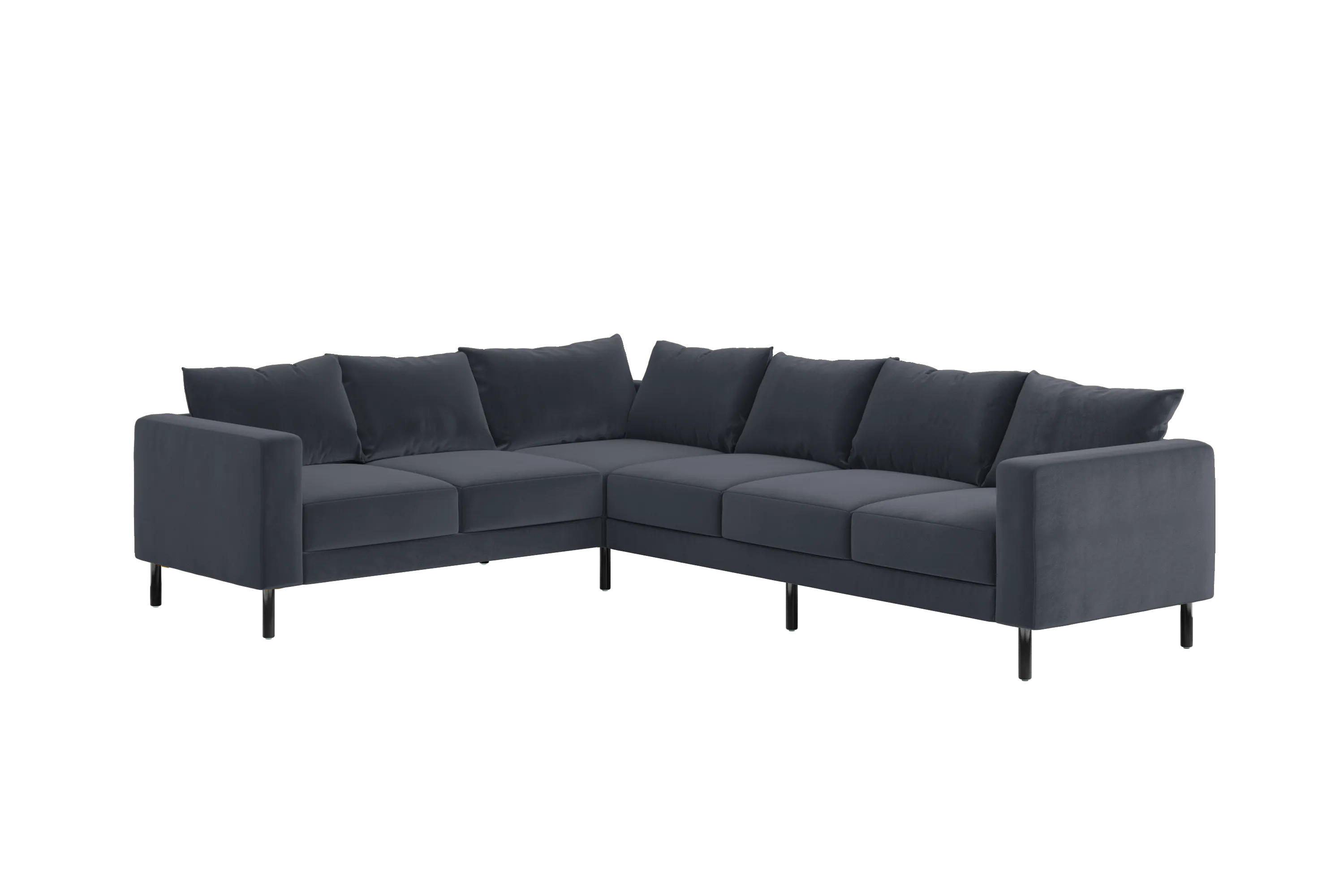 The Essential Corner Sectional (6 Seat) in Recycled Velvet