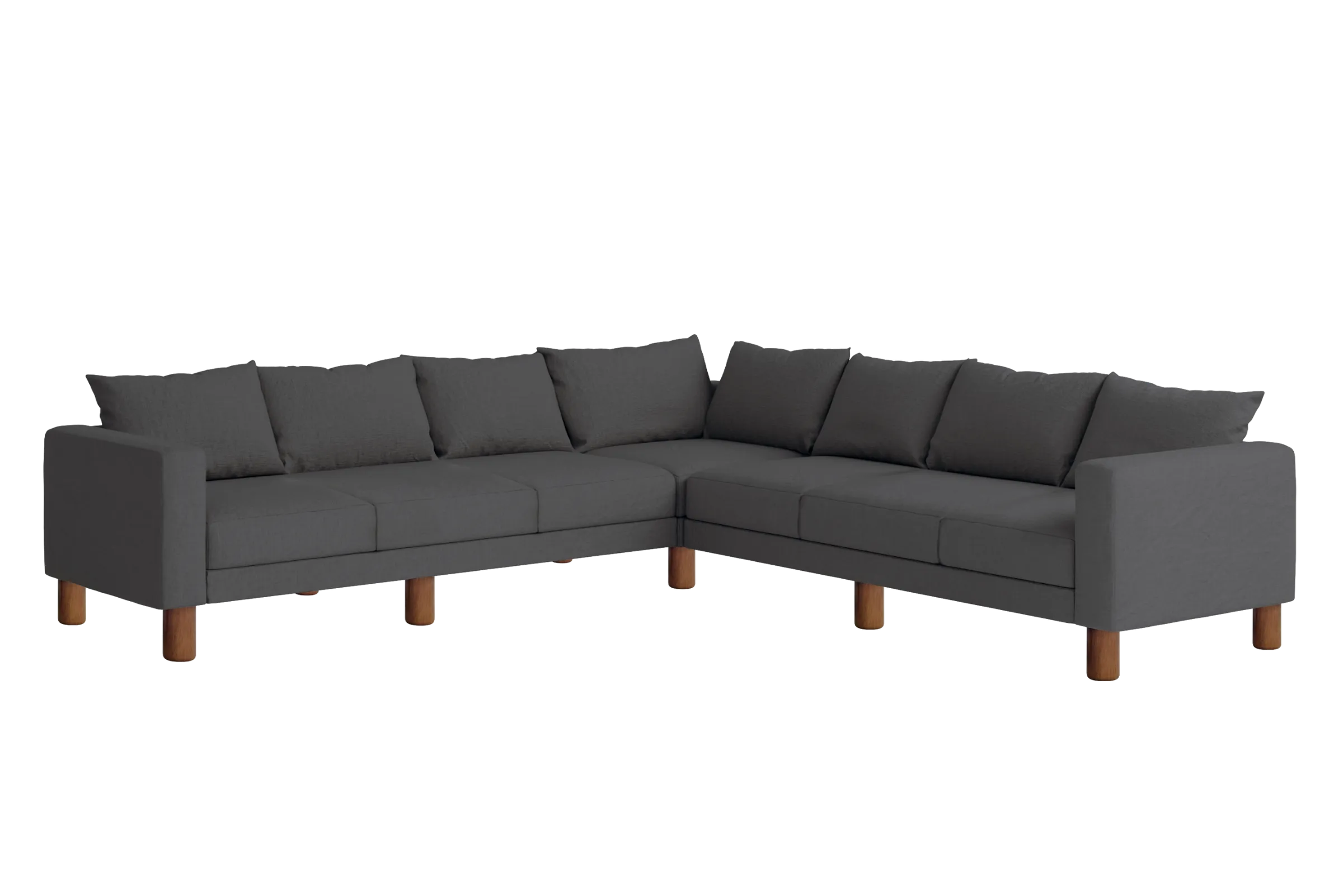 The Essential Corner Sectional (7 Seat) in Hemp