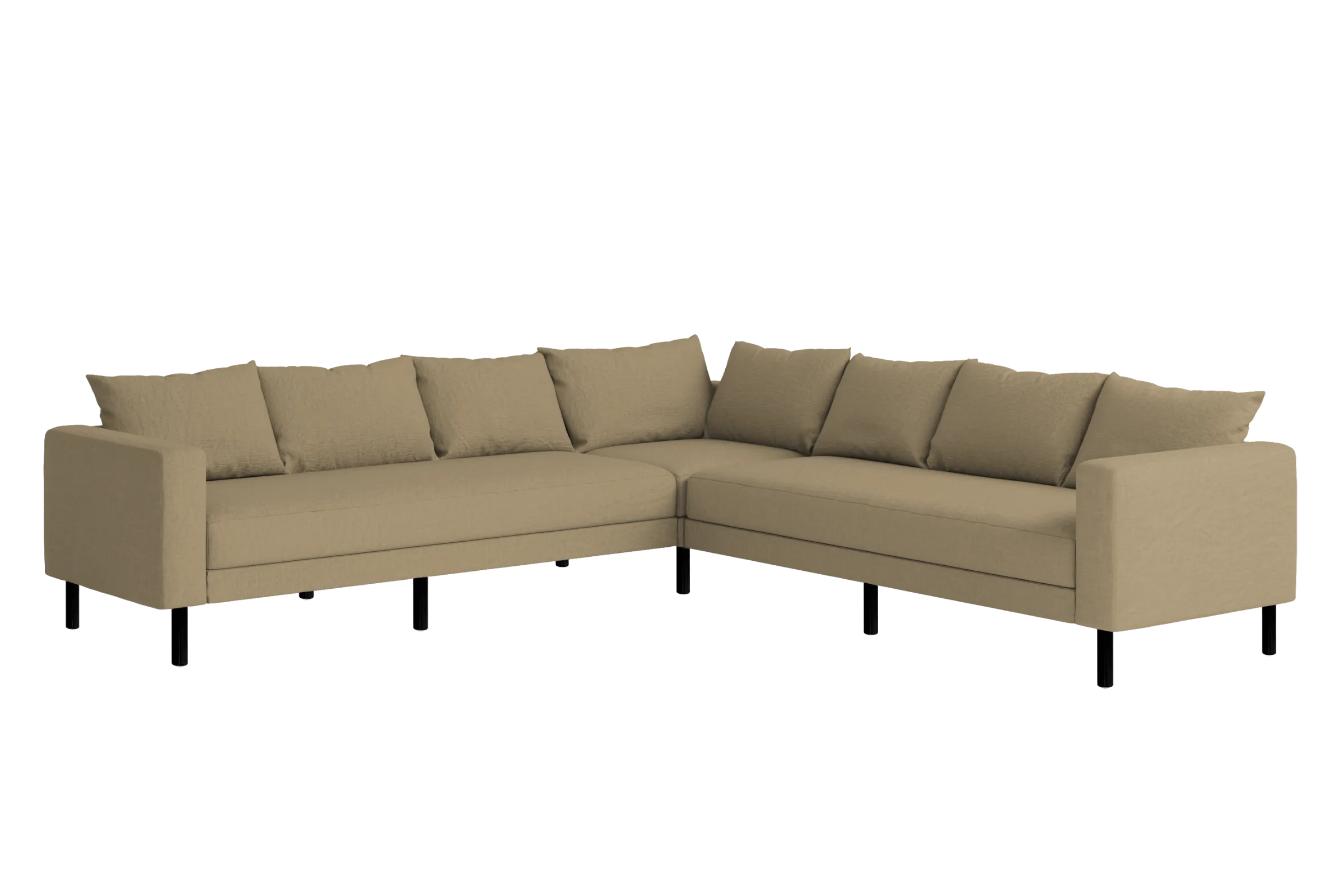 The Essential Corner Sectional (7 Seat) in Hemp