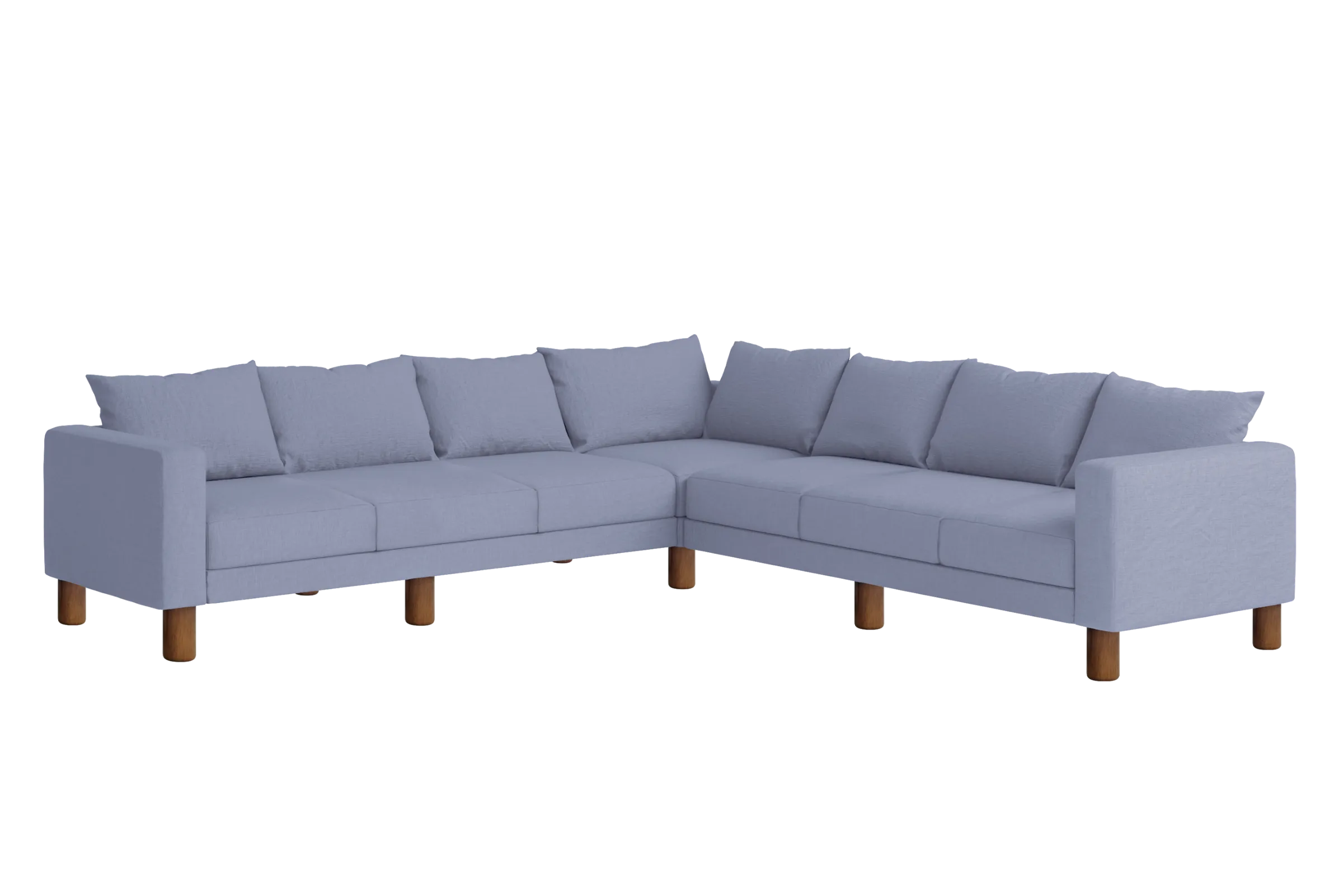 The Essential Corner Sectional (7 Seat) in Hemp