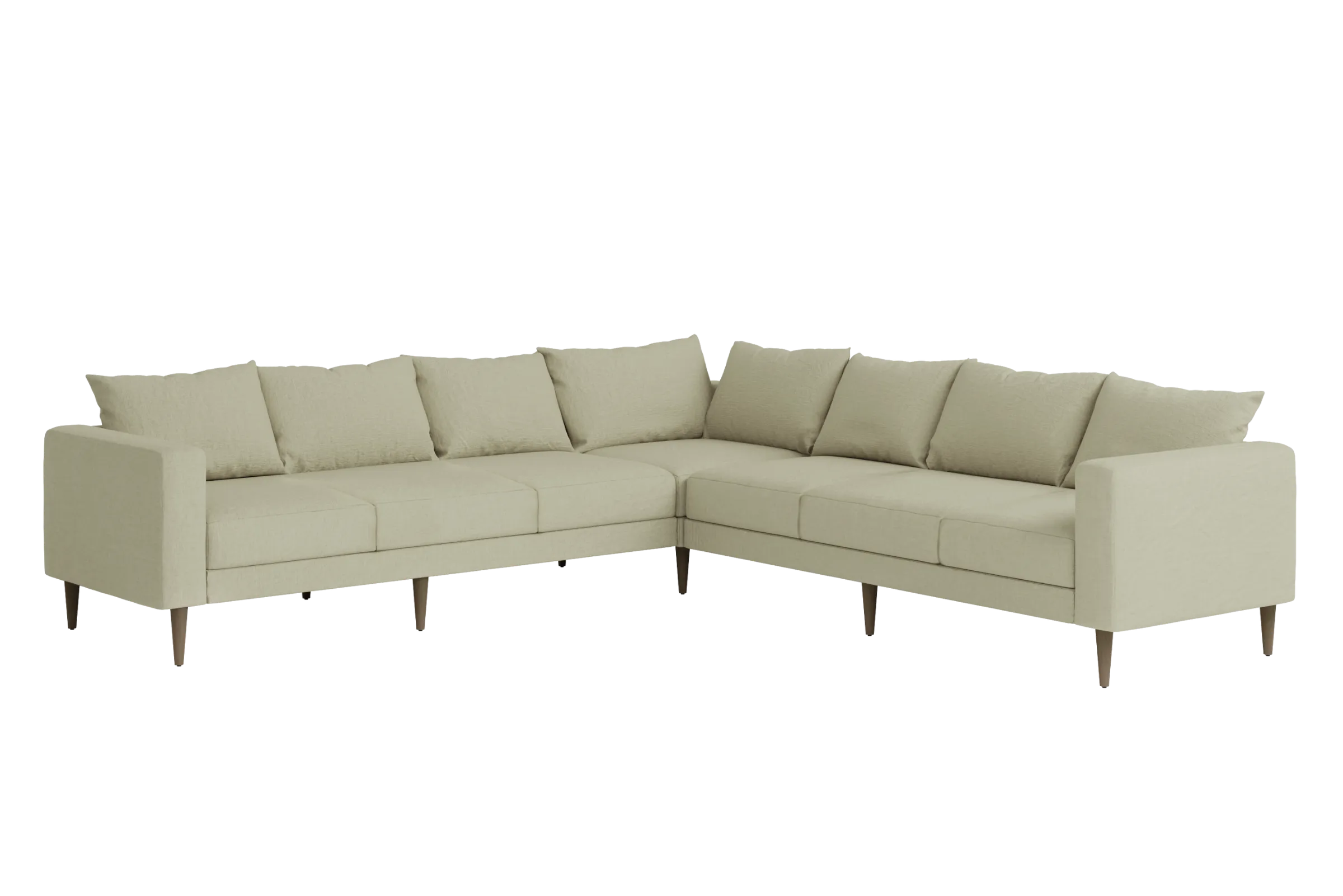The Essential Corner Sectional (7 Seat) in Hemp