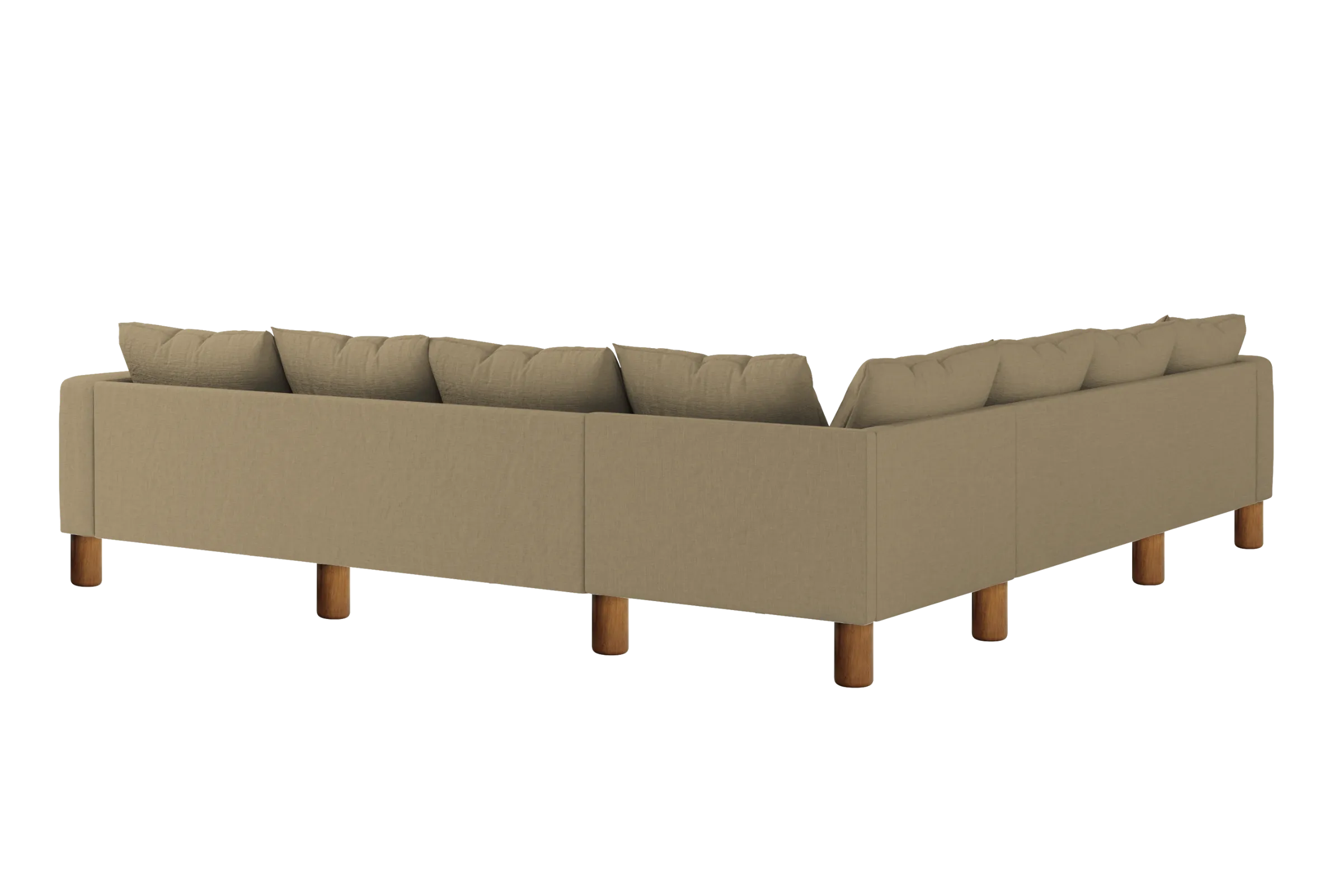 The Essential Corner Sectional (7 Seat) in Hemp