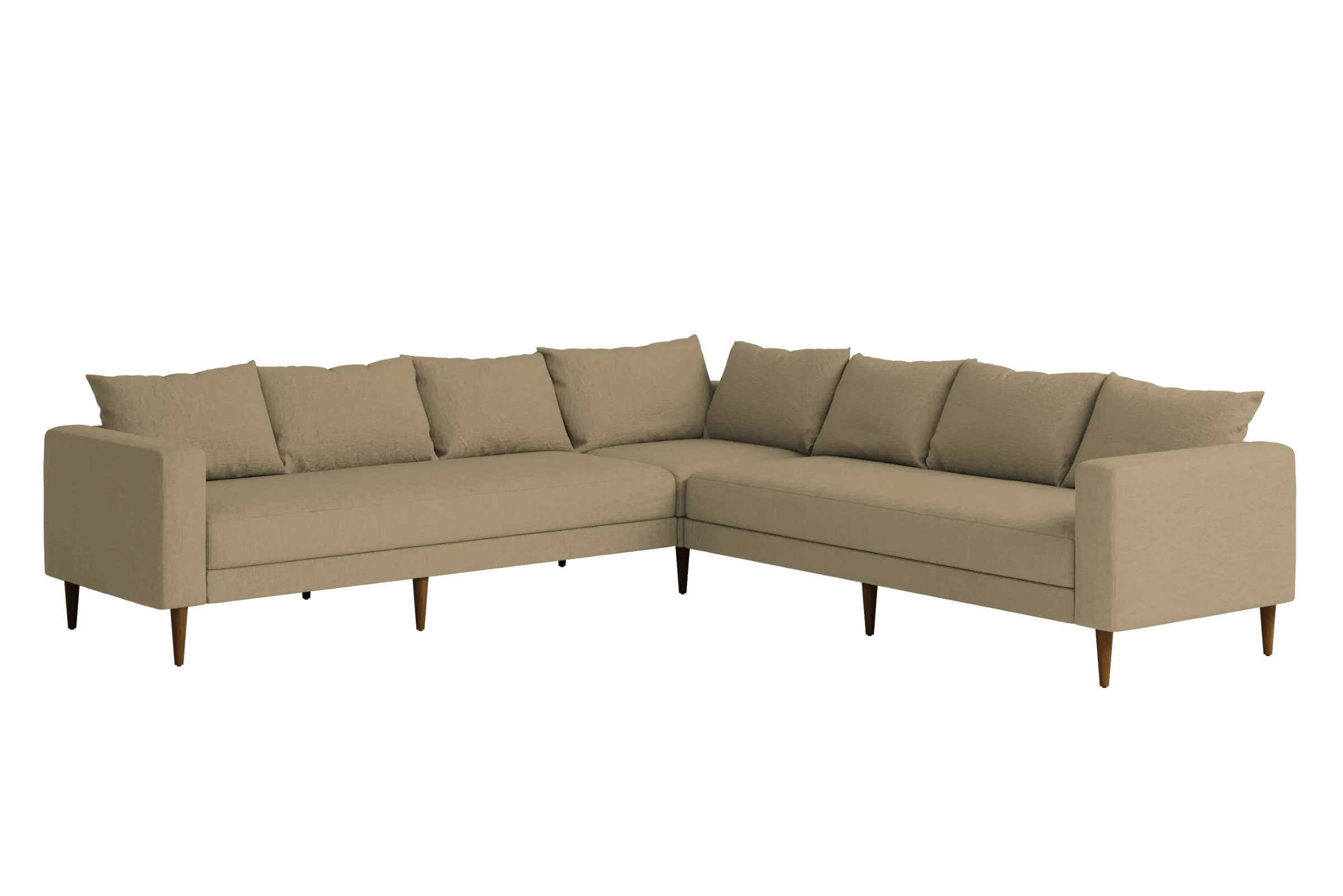 The Essential Corner Sectional (7 Seat) in Hemp