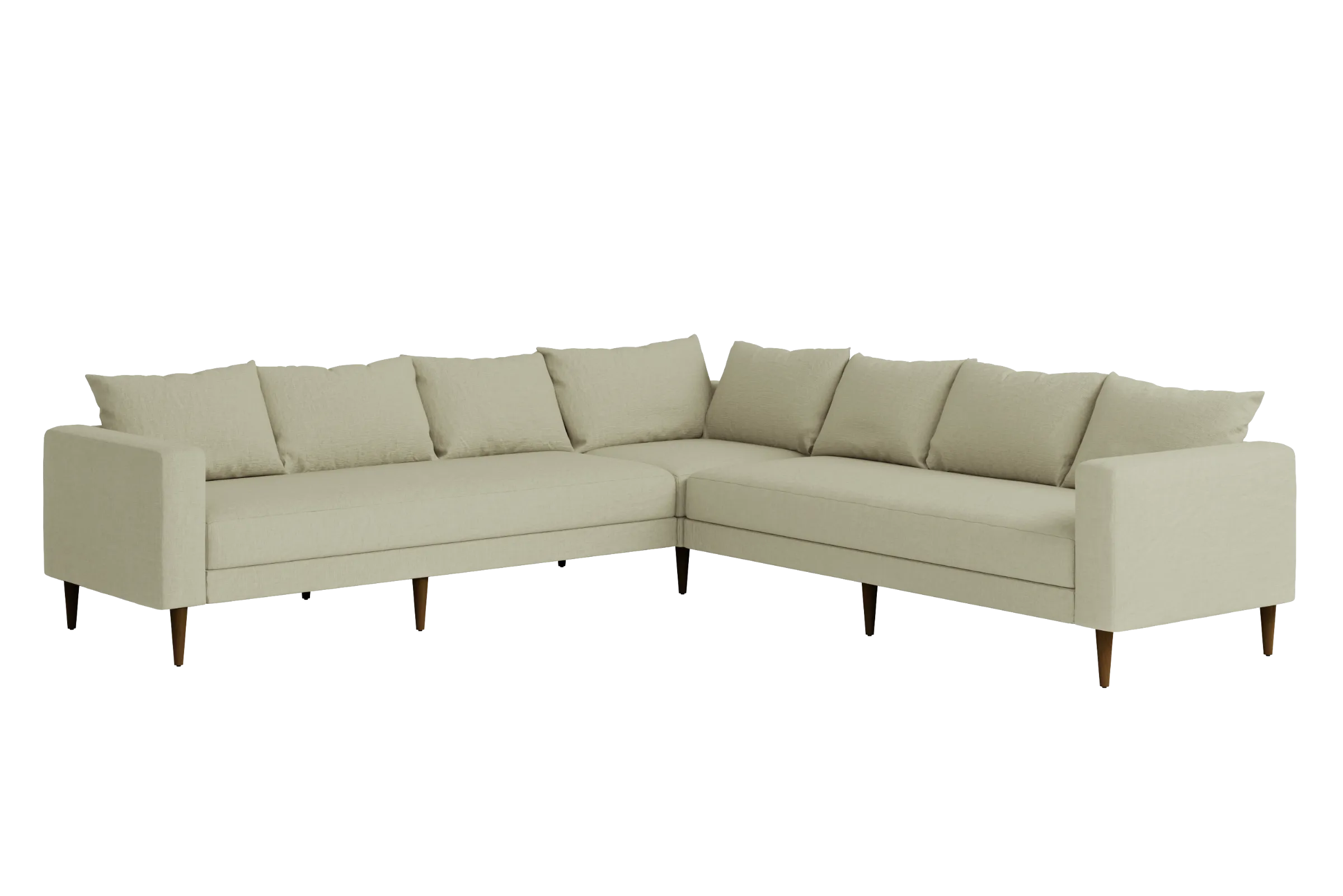 The Essential Corner Sectional (7 Seat) in Hemp