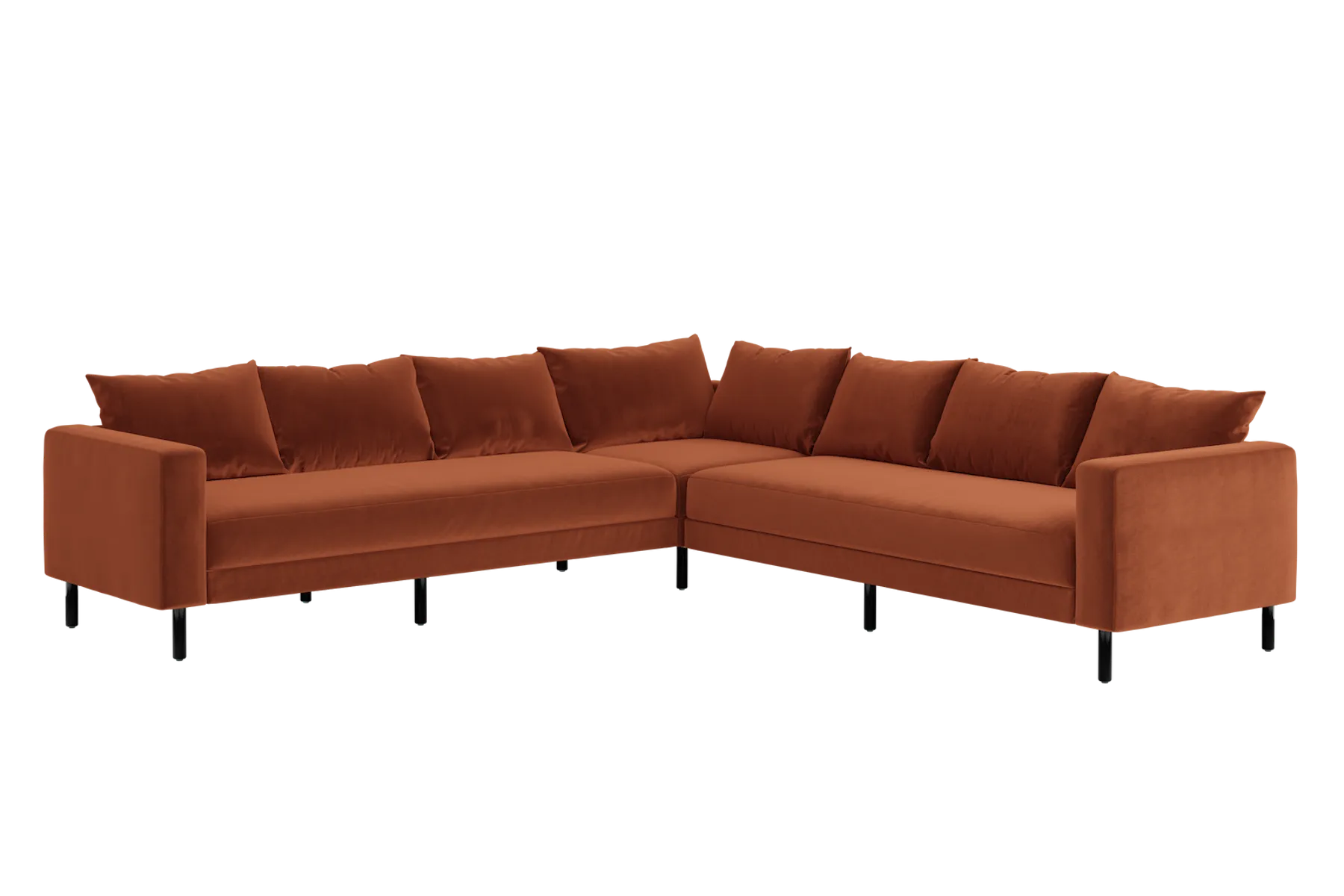 The Essential Corner Sectional (7 Seat) in Recycled Velvet