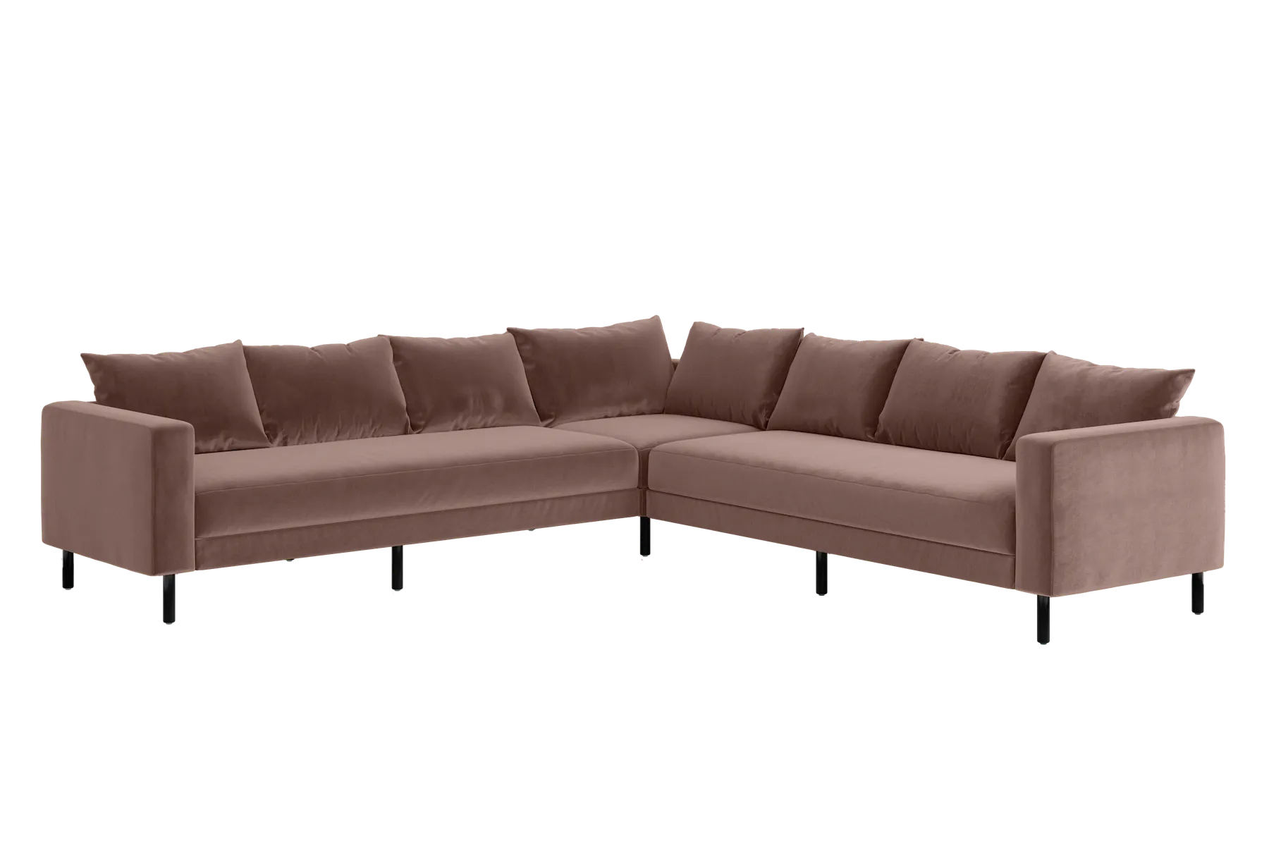 The Essential Corner Sectional (7 Seat) in Recycled Velvet