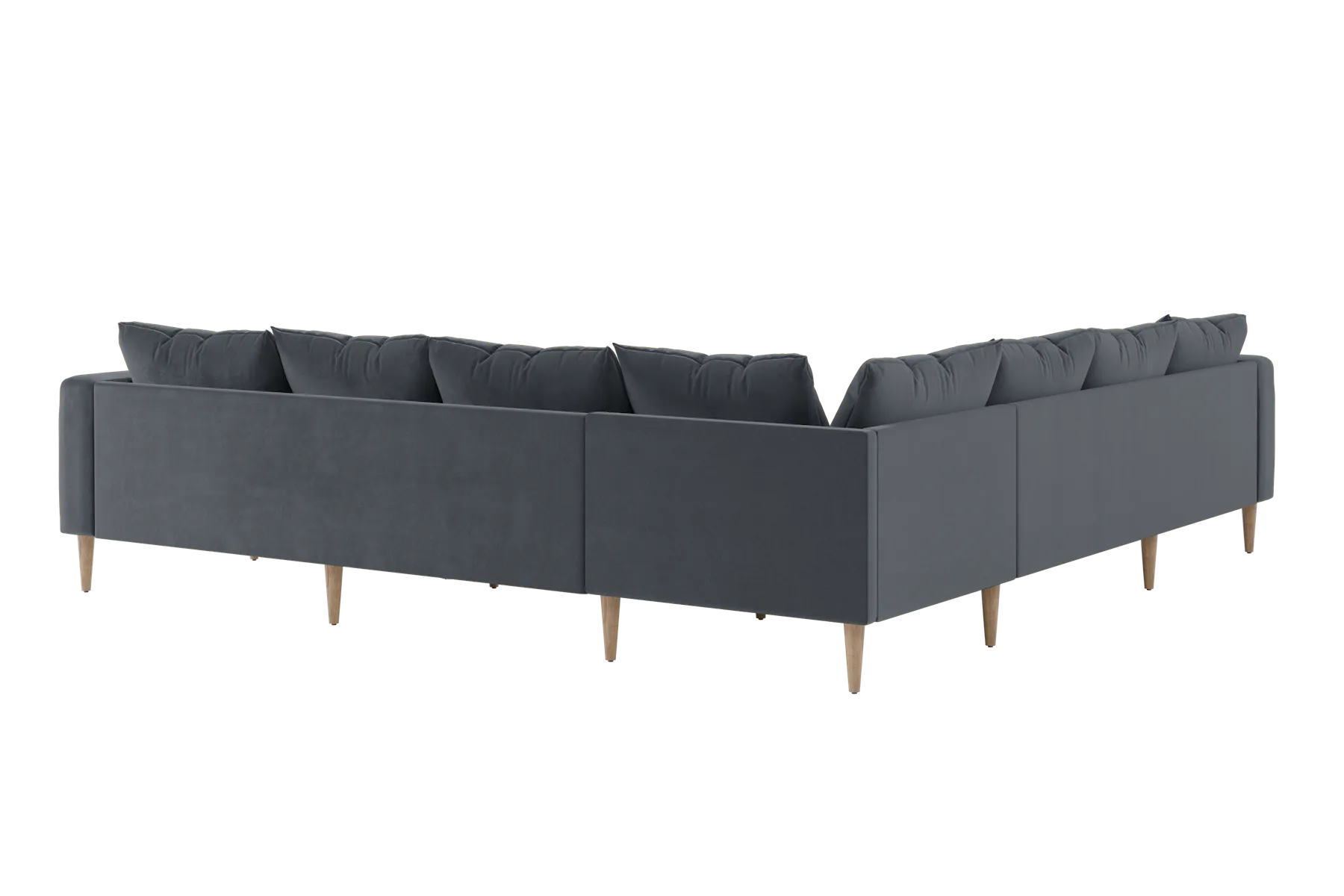 The Essential Corner Sectional (7 Seat) in Recycled Velvet