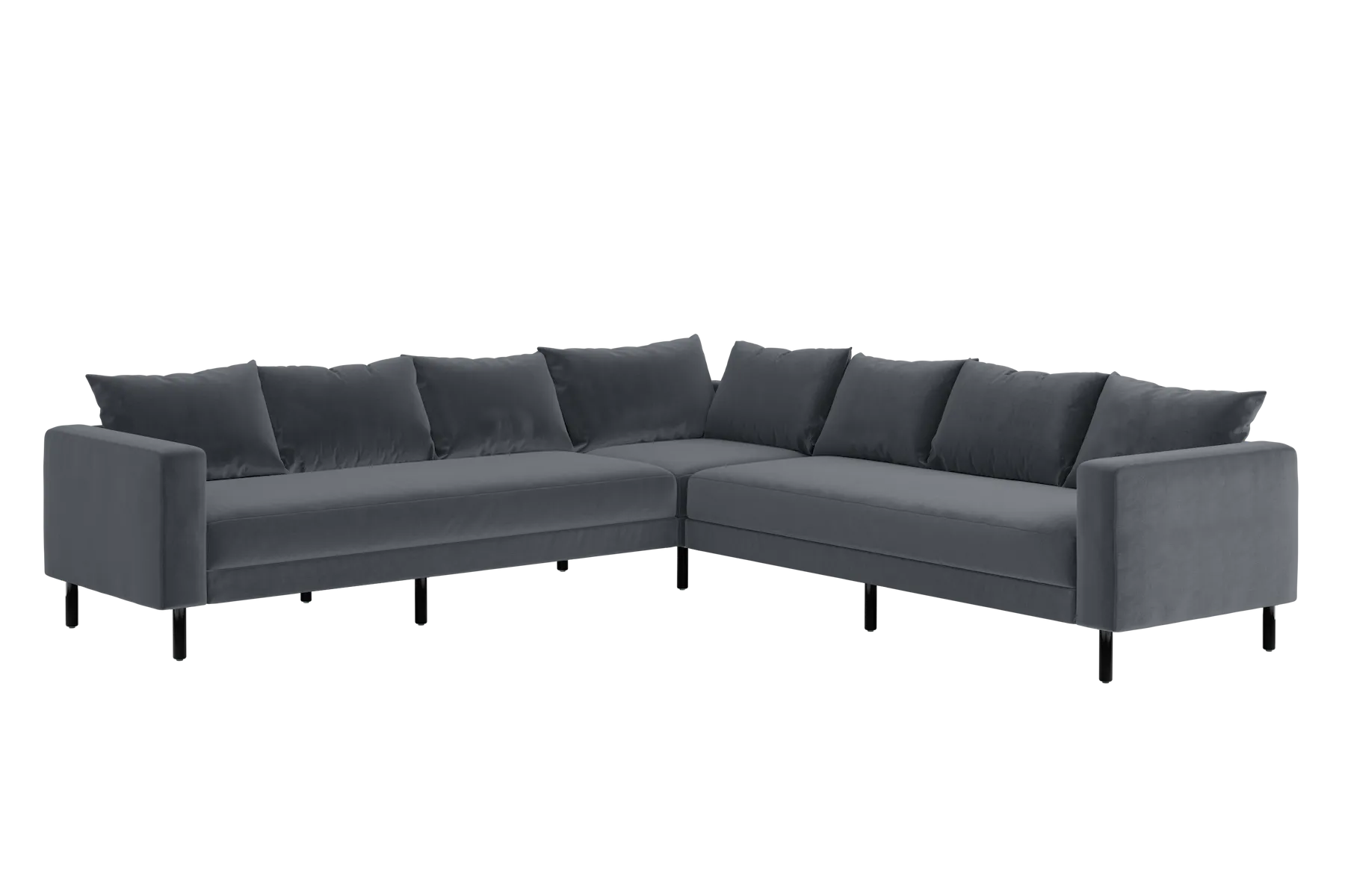 The Essential Corner Sectional (7 Seat) in Recycled Velvet