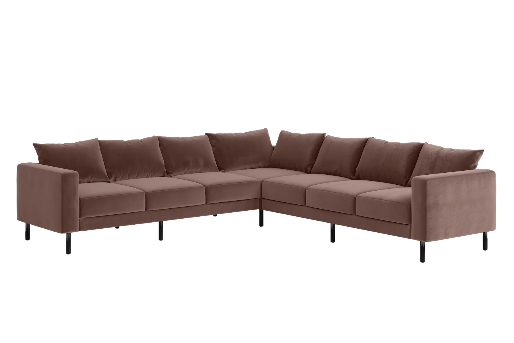 The Essential Corner Sectional (7 Seat) in Recycled Velvet