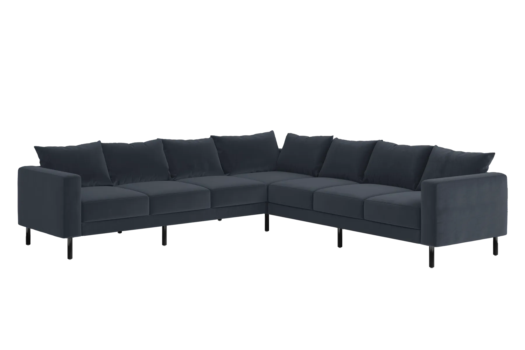 The Essential Corner Sectional (7 Seat) in Recycled Velvet