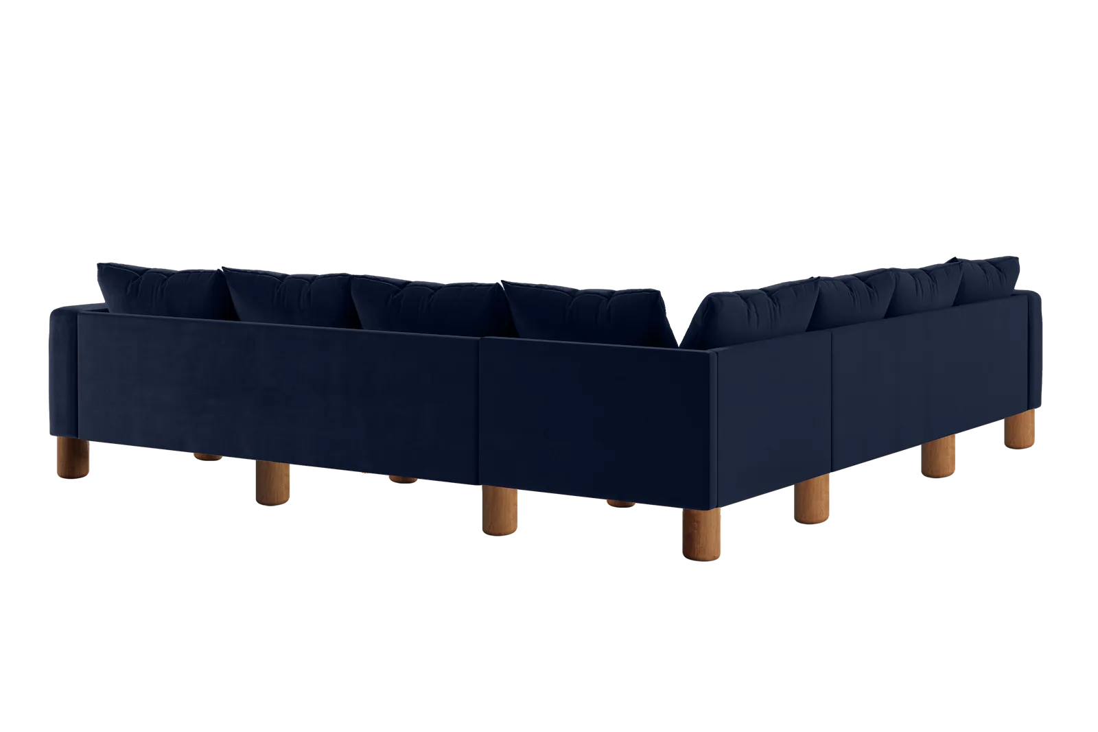 The Essential Corner Sectional (7 Seat) in Recycled Velvet