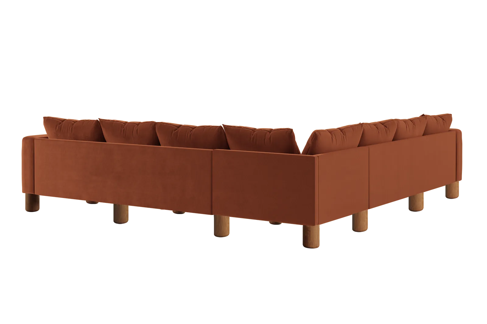 The Essential Corner Sectional (7 Seat) in Recycled Velvet