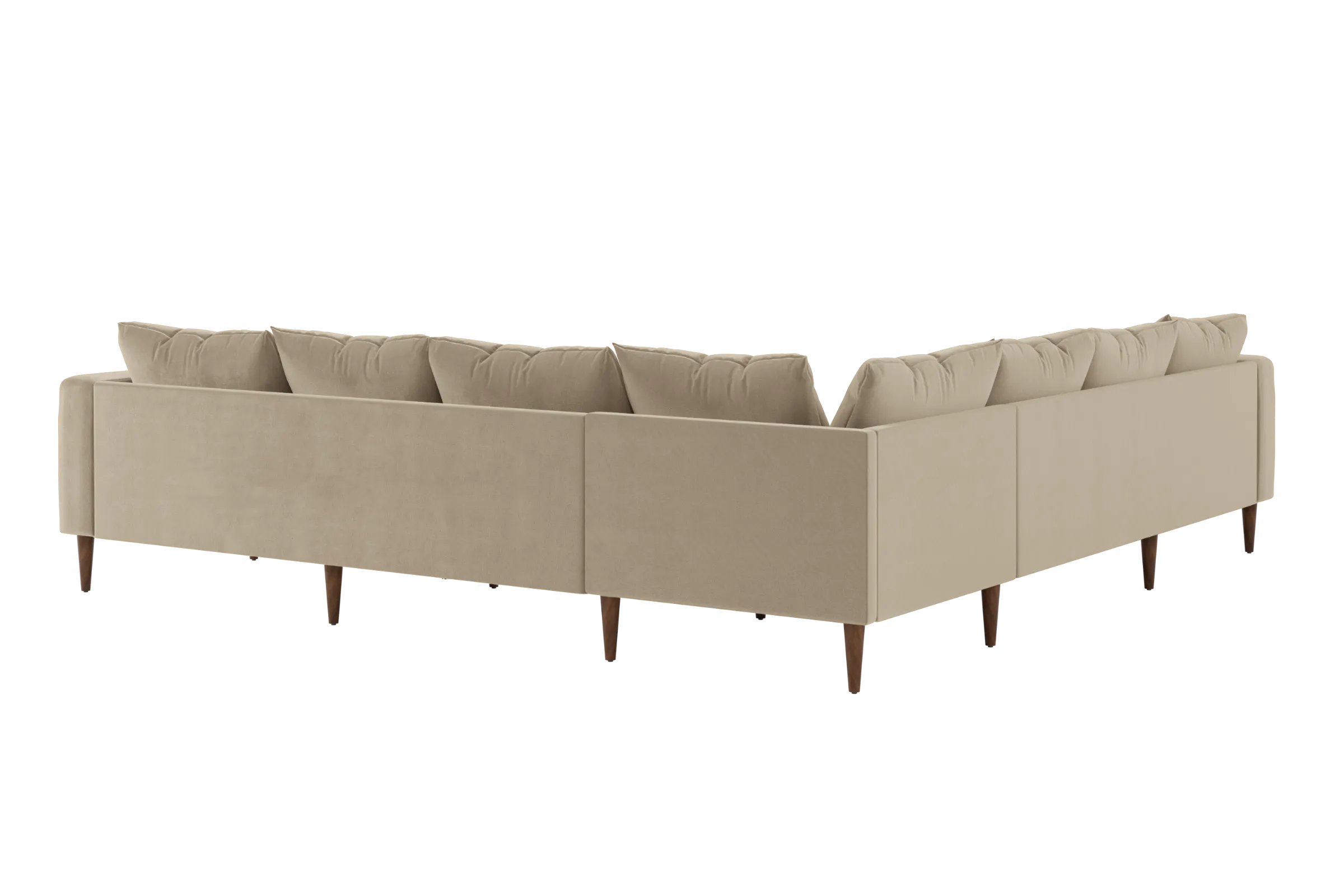 The Essential Corner Sectional (7 Seat) in Recycled Velvet