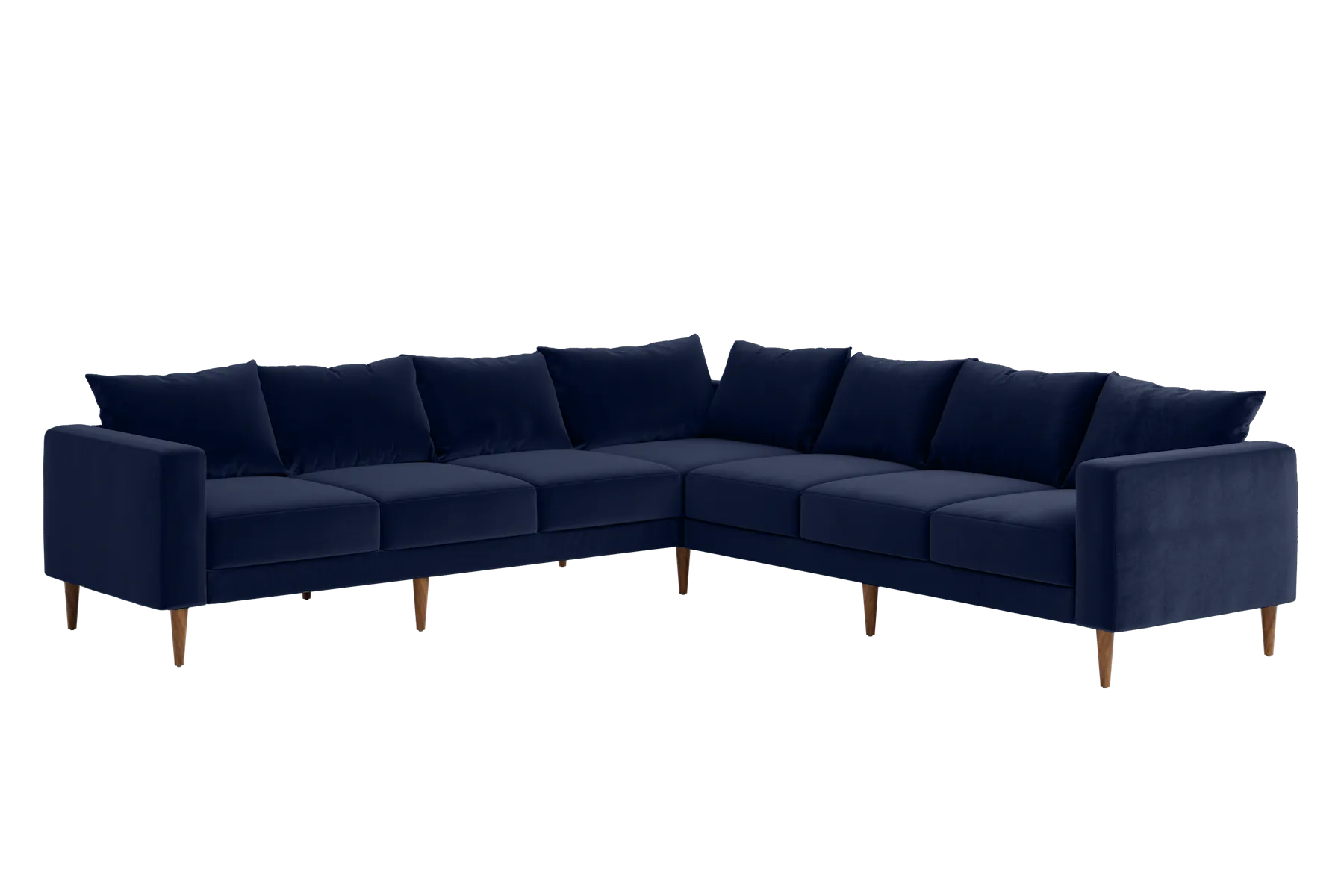 The Essential Corner Sectional (7 Seat) in Recycled Velvet