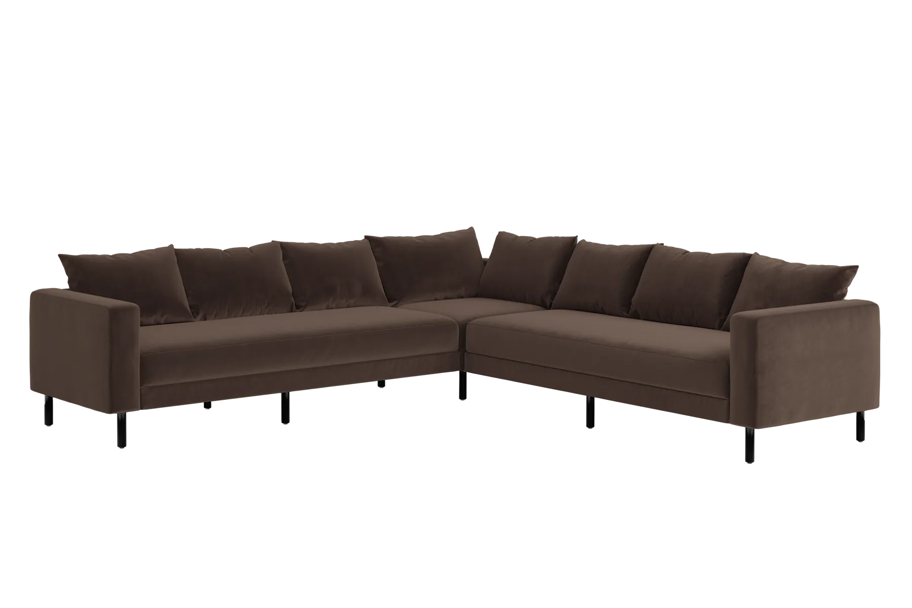The Essential Corner Sectional (7 Seat) in Recycled Velvet