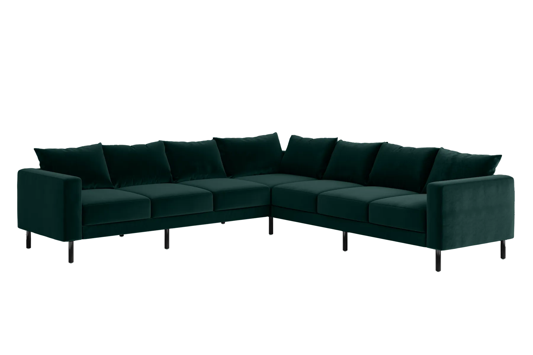 The Essential Corner Sectional (7 Seat) in Recycled Velvet