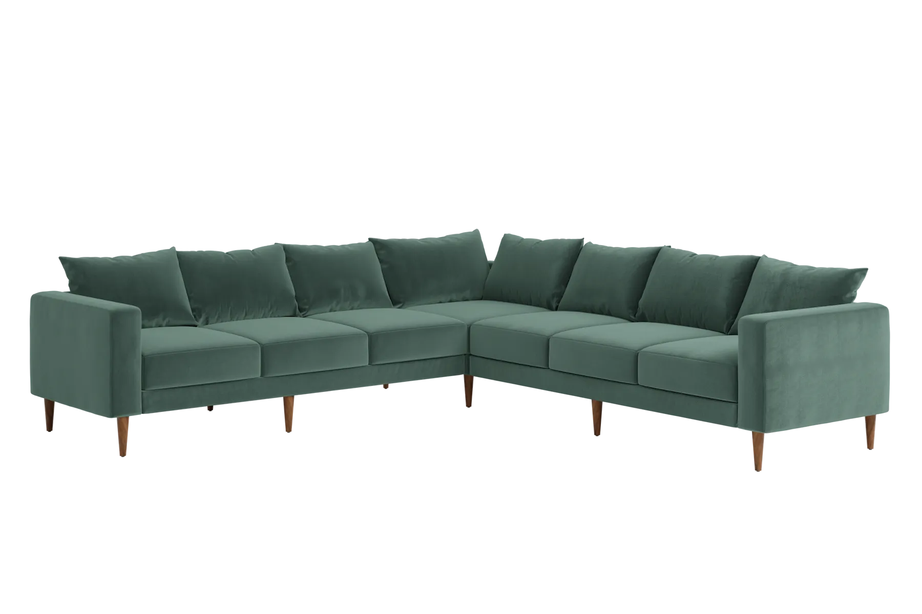 The Essential Corner Sectional (7 Seat) in Recycled Velvet