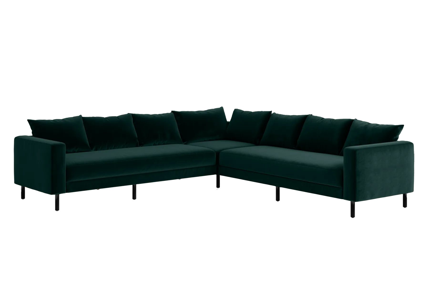 The Essential Corner Sectional (7 Seat) in Recycled Velvet