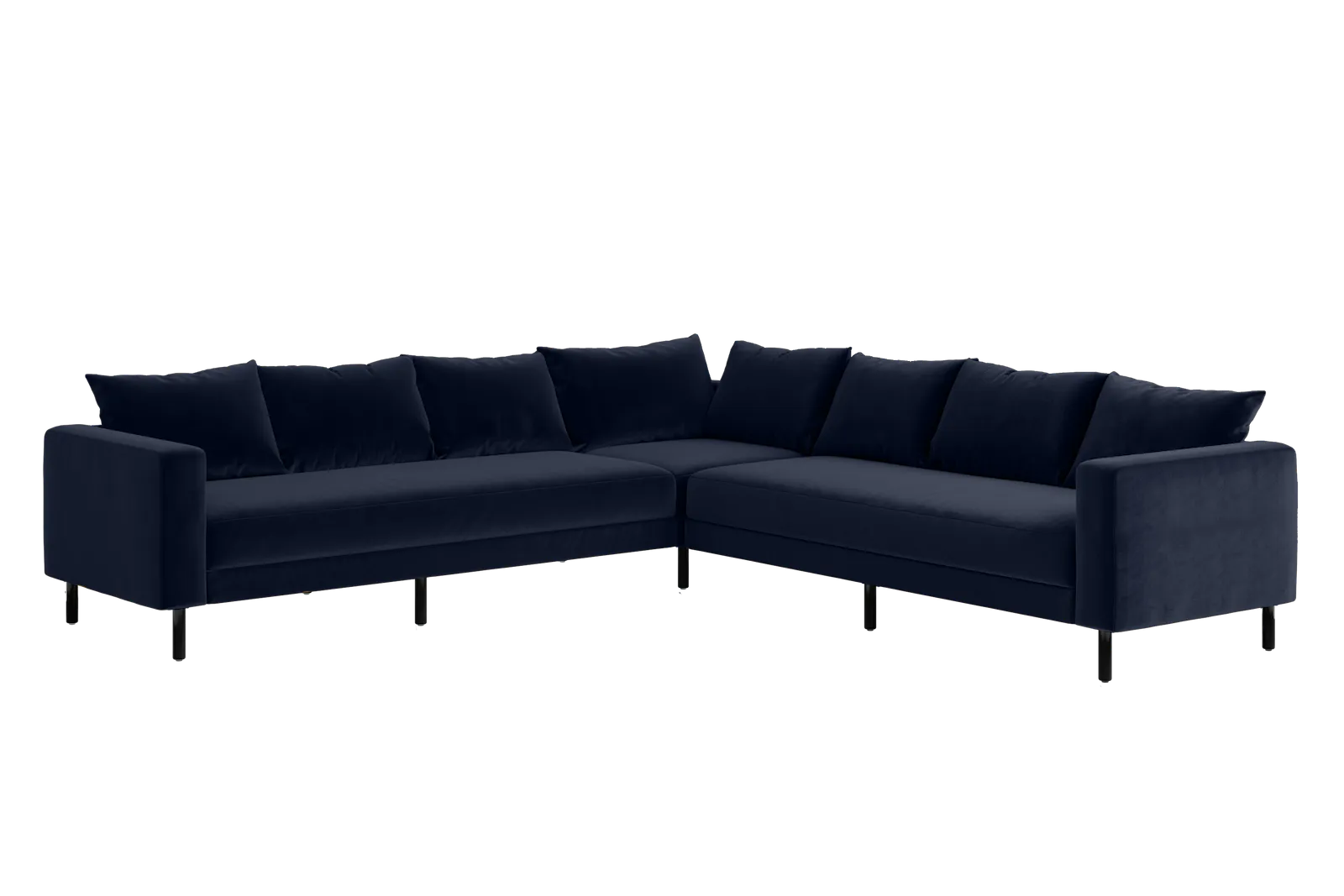 The Essential Corner Sectional (7 Seat) in Recycled Velvet