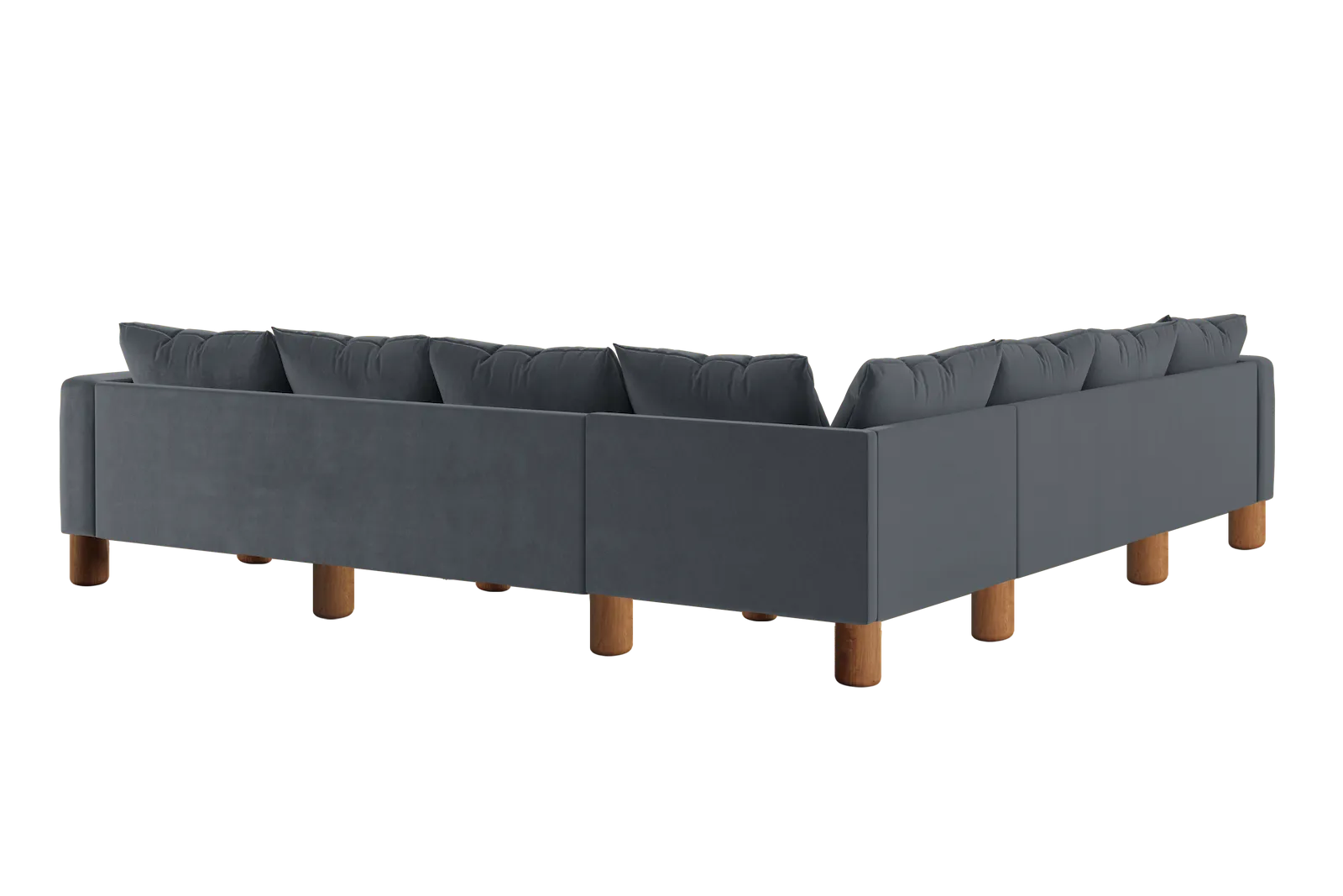 The Essential Corner Sectional (7 Seat) in Recycled Velvet